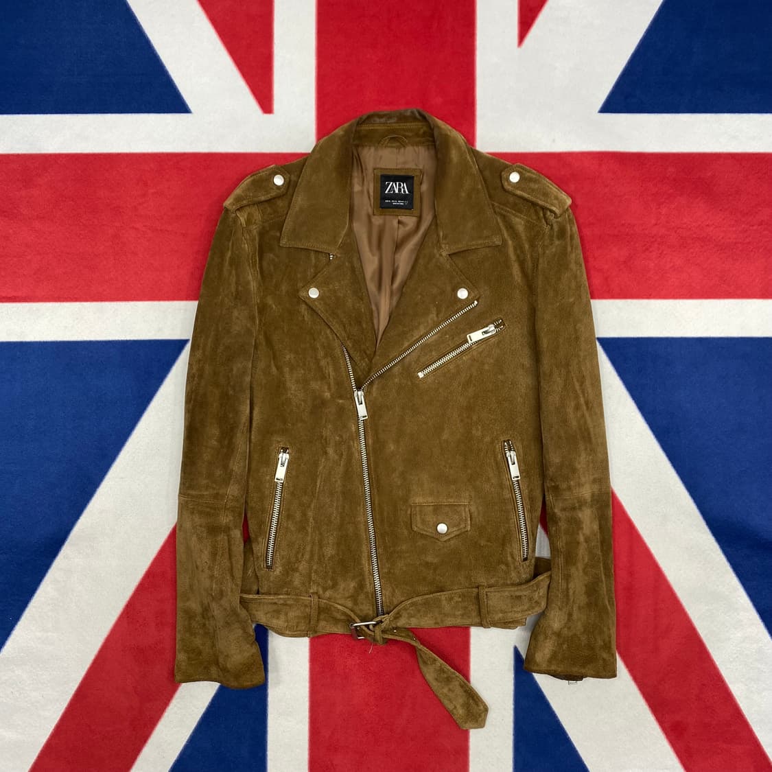 자라 돈피 스웨이드 라이더자켓 XL 상품이미지1