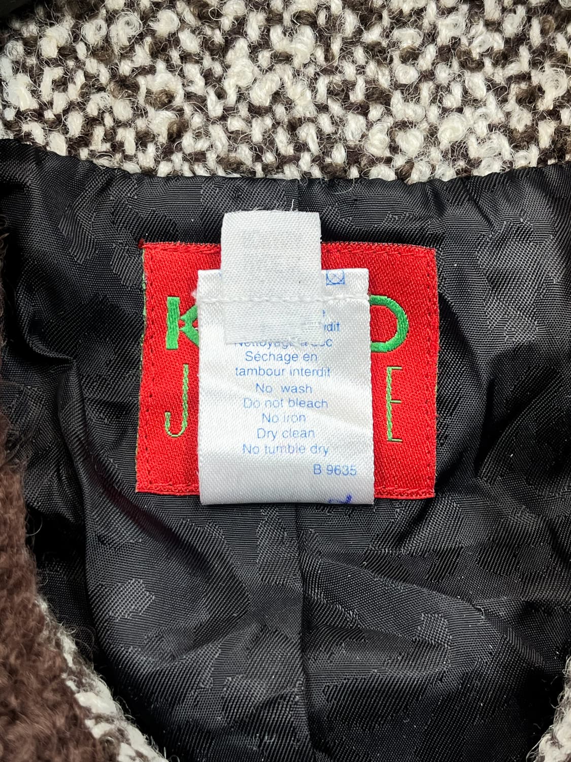 겐조 90's 겐조 정글 트위드 울 자켓 상품이미지7