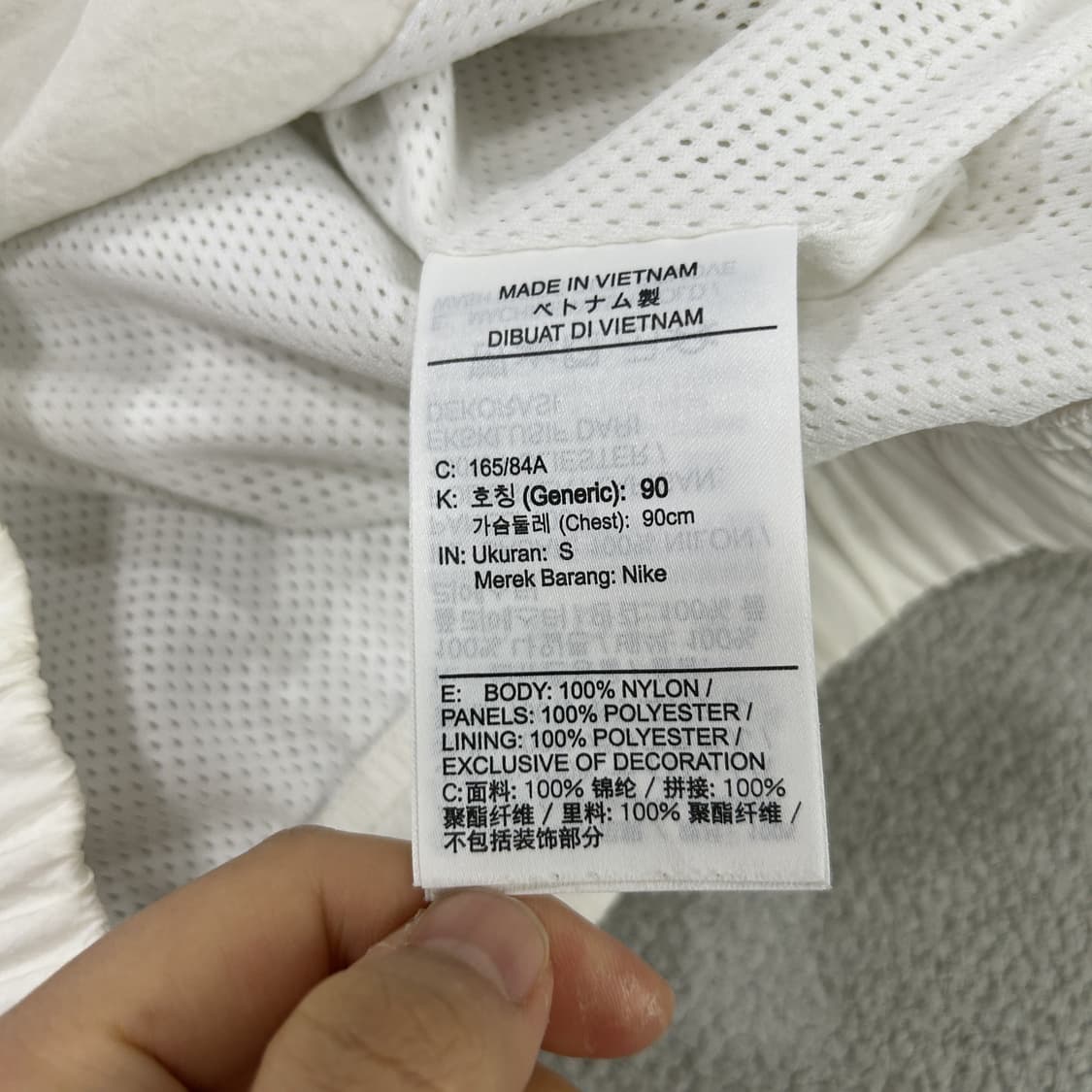 나이키 빅스우시 우븐 자켓 화이트/블랙 s m 상품이미지3