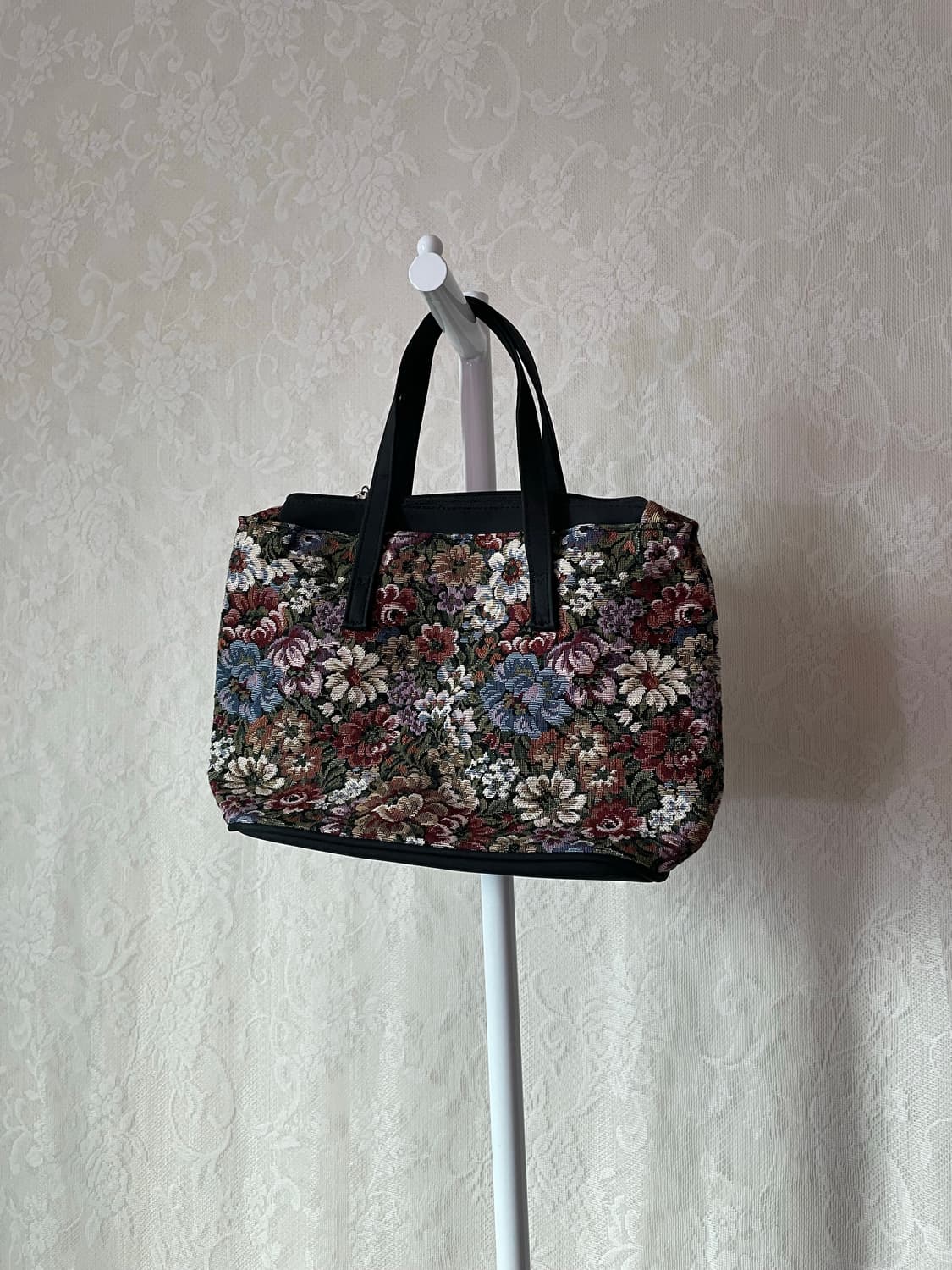     빈티지 자카드 플로럴 백 상품이미지2