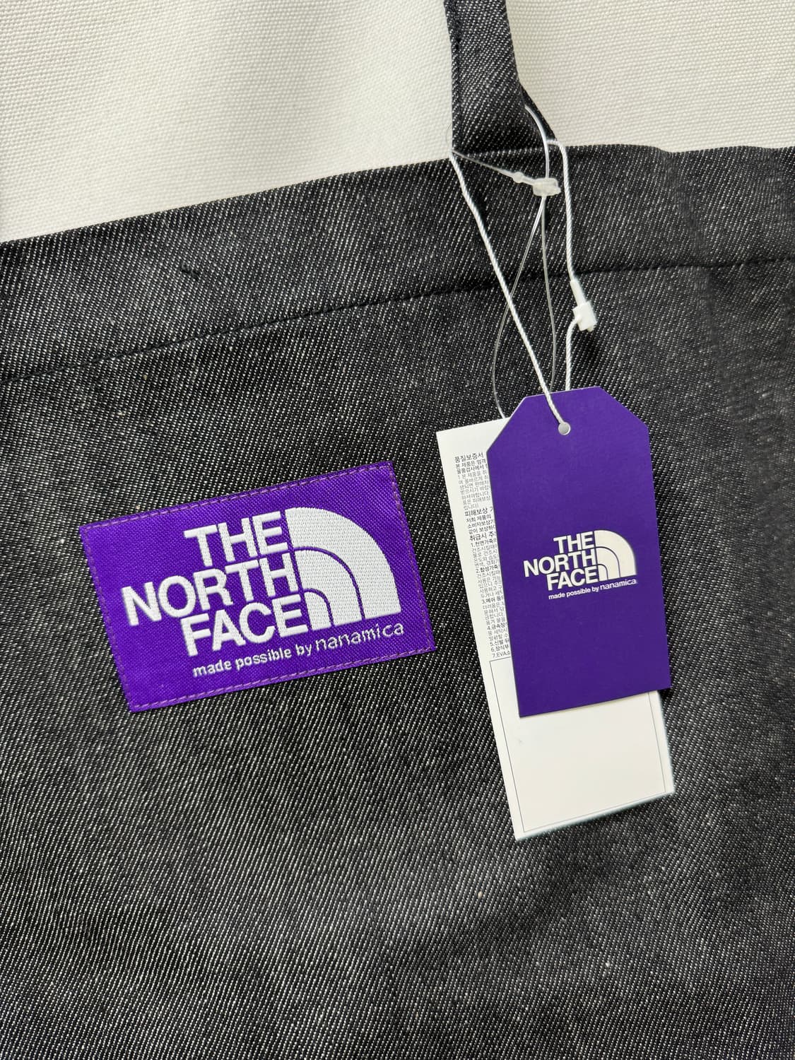 노스페이스 퍼플라벨 데님 에코백 토트백 상품이미지3