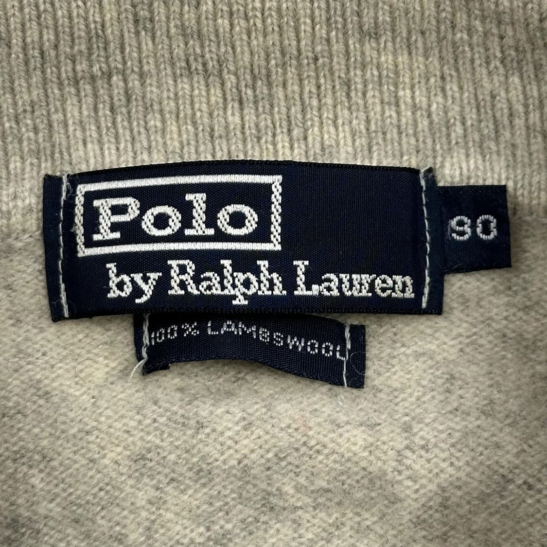 폴로 랄프로렌 올드 램스울 카라 니트 그레이 S 상품이미지5