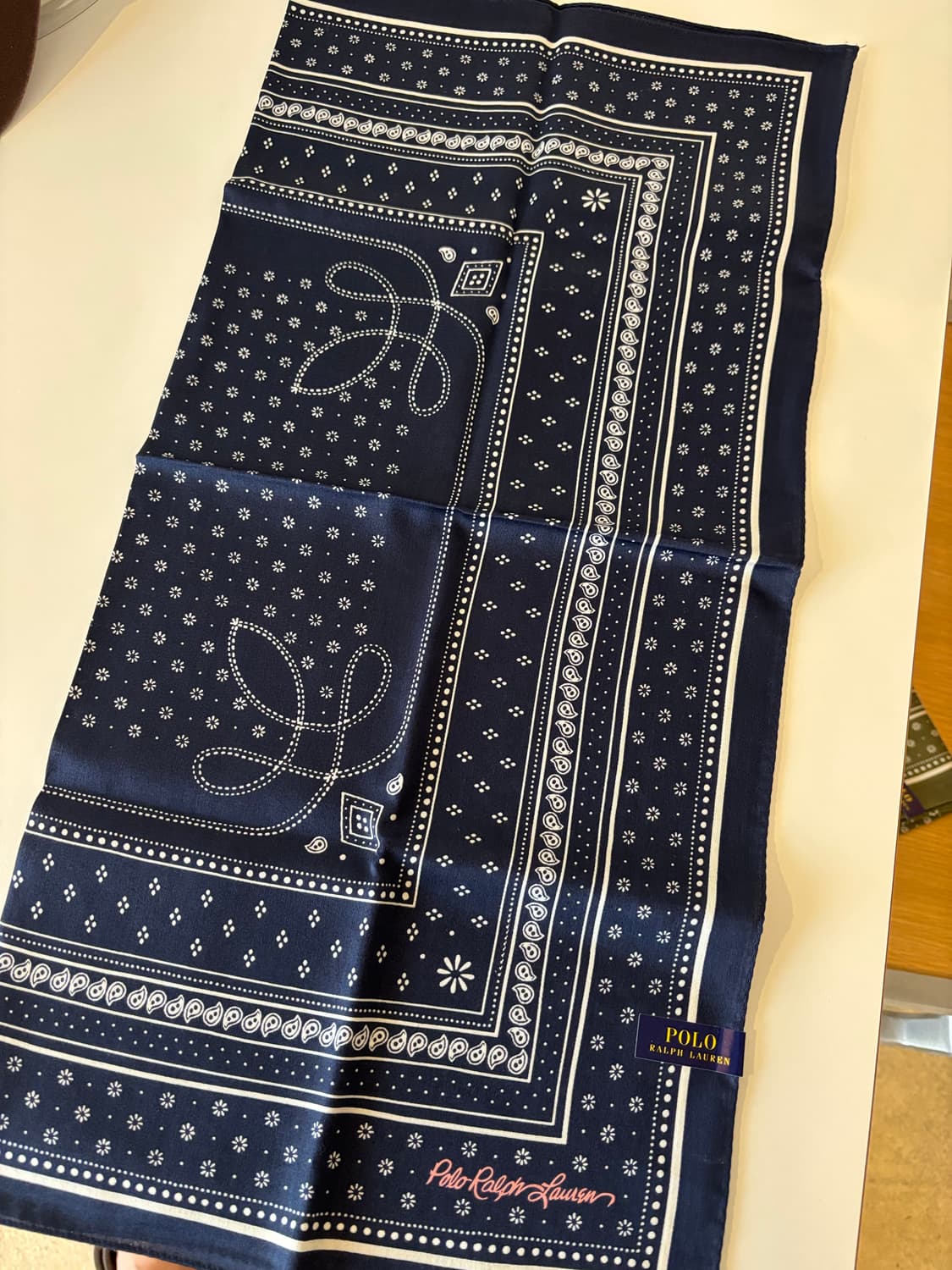 폴로 랄프로렌 Bandana 손수건 네이비/카키 상품이미지4