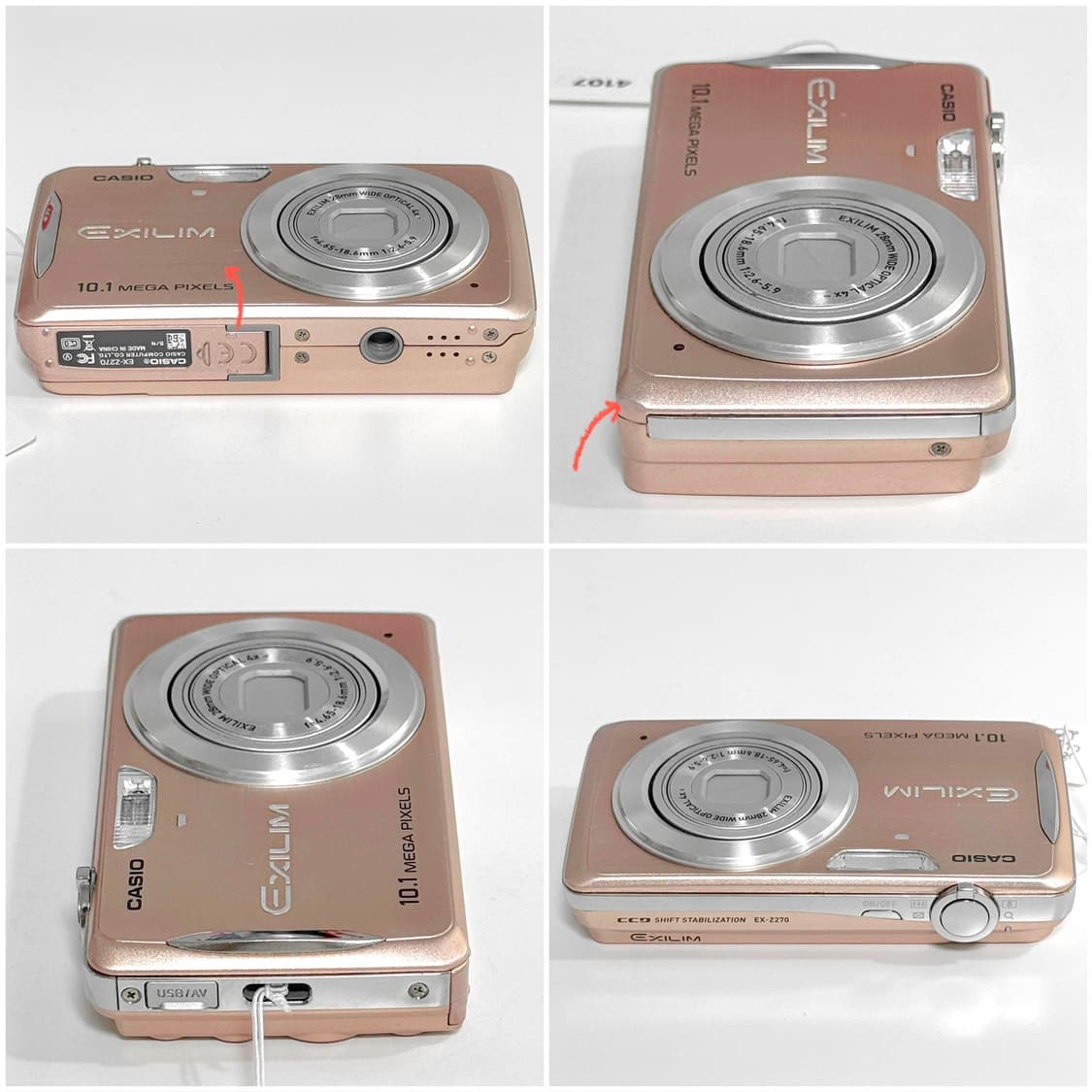 카시오 엑슬림 Z270 로즈골드 빈티지디카 상품이미지5