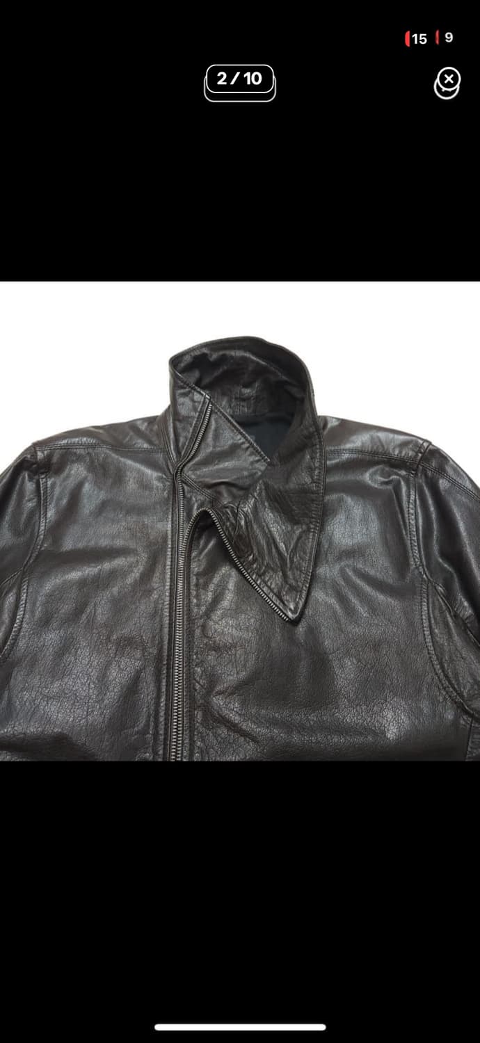 코데즈컴바인 하이넥 레더자켓 상품이미지2