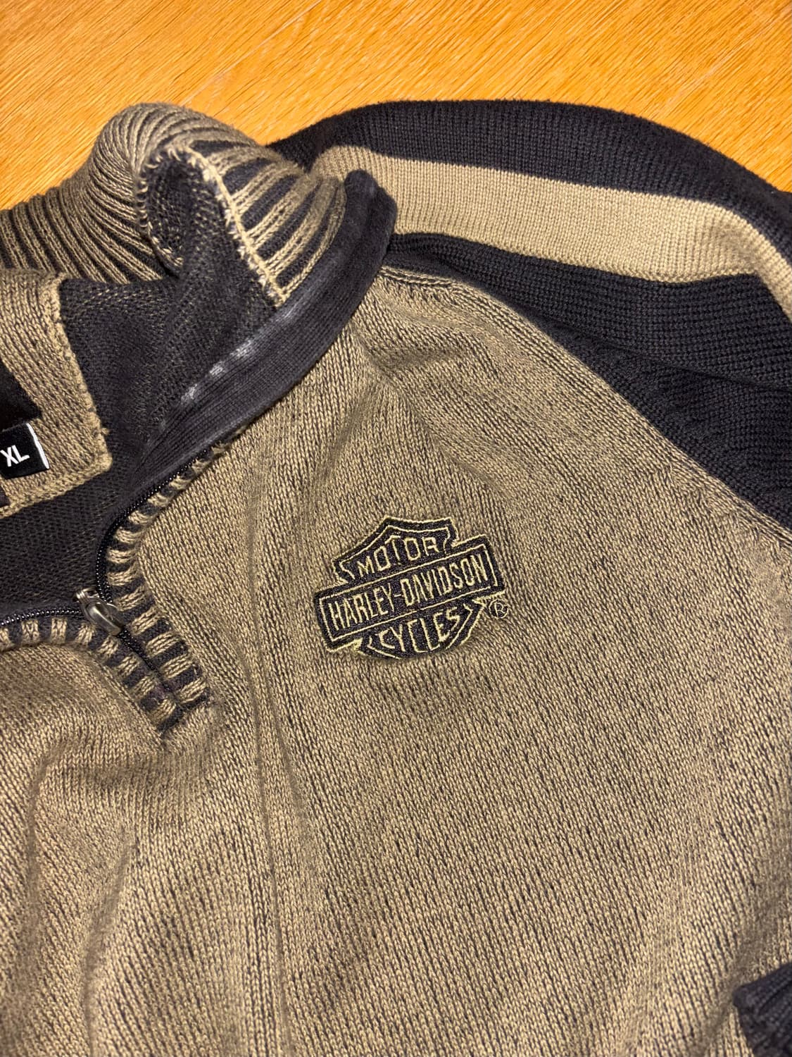 할리 데이비슨 니트 반집업 상품이미지1