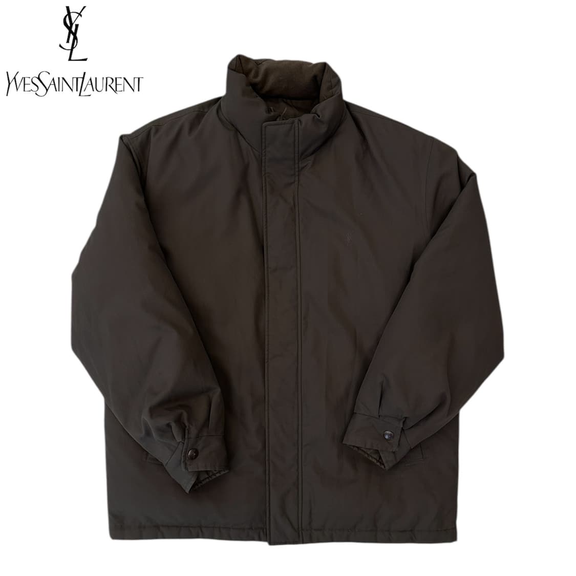 입생로랑 스몰 로고 다운 패딩 상품이미지1