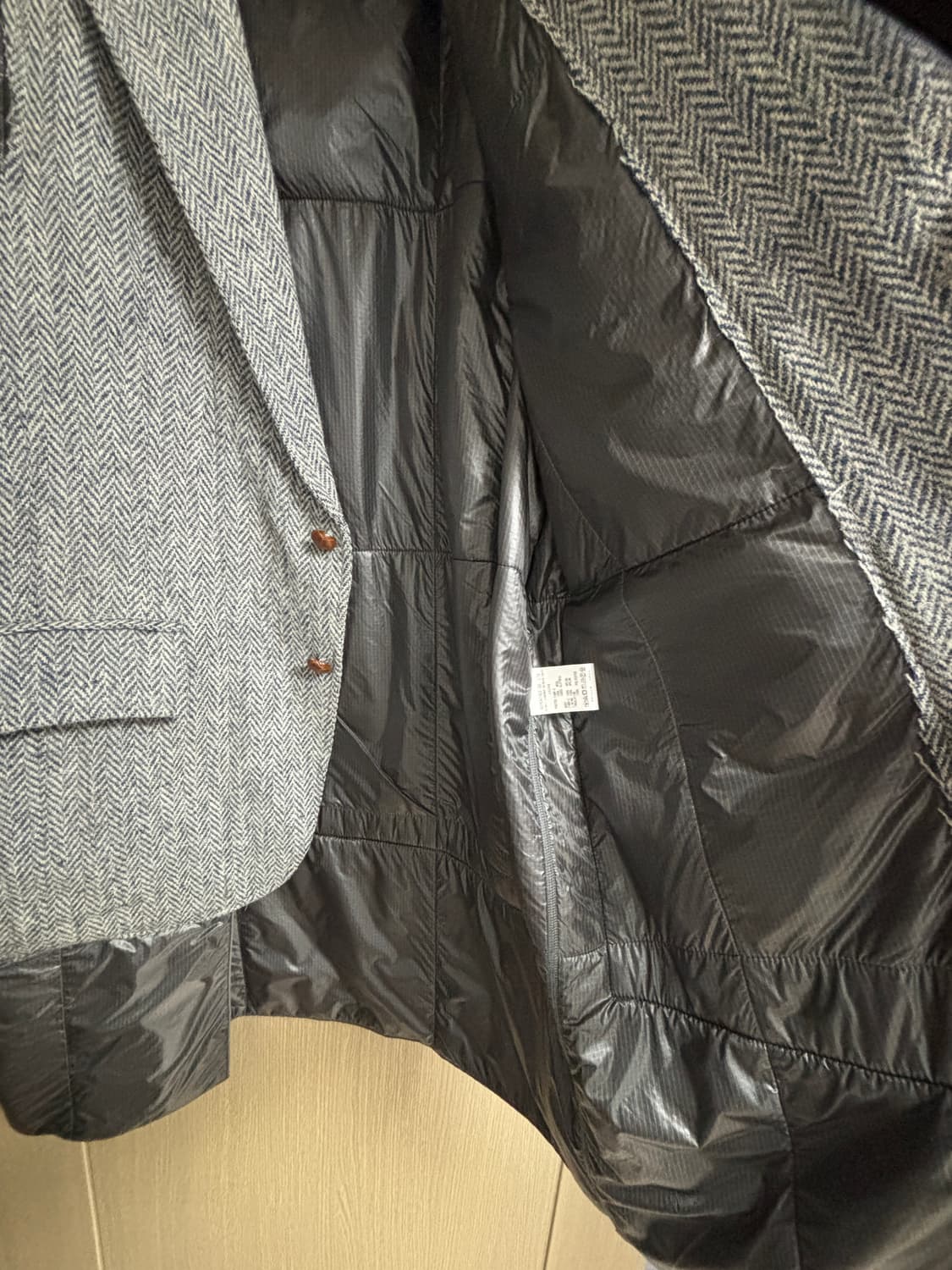 Rebuild by needles 해리스 트위드 코트 S 상품이미지6