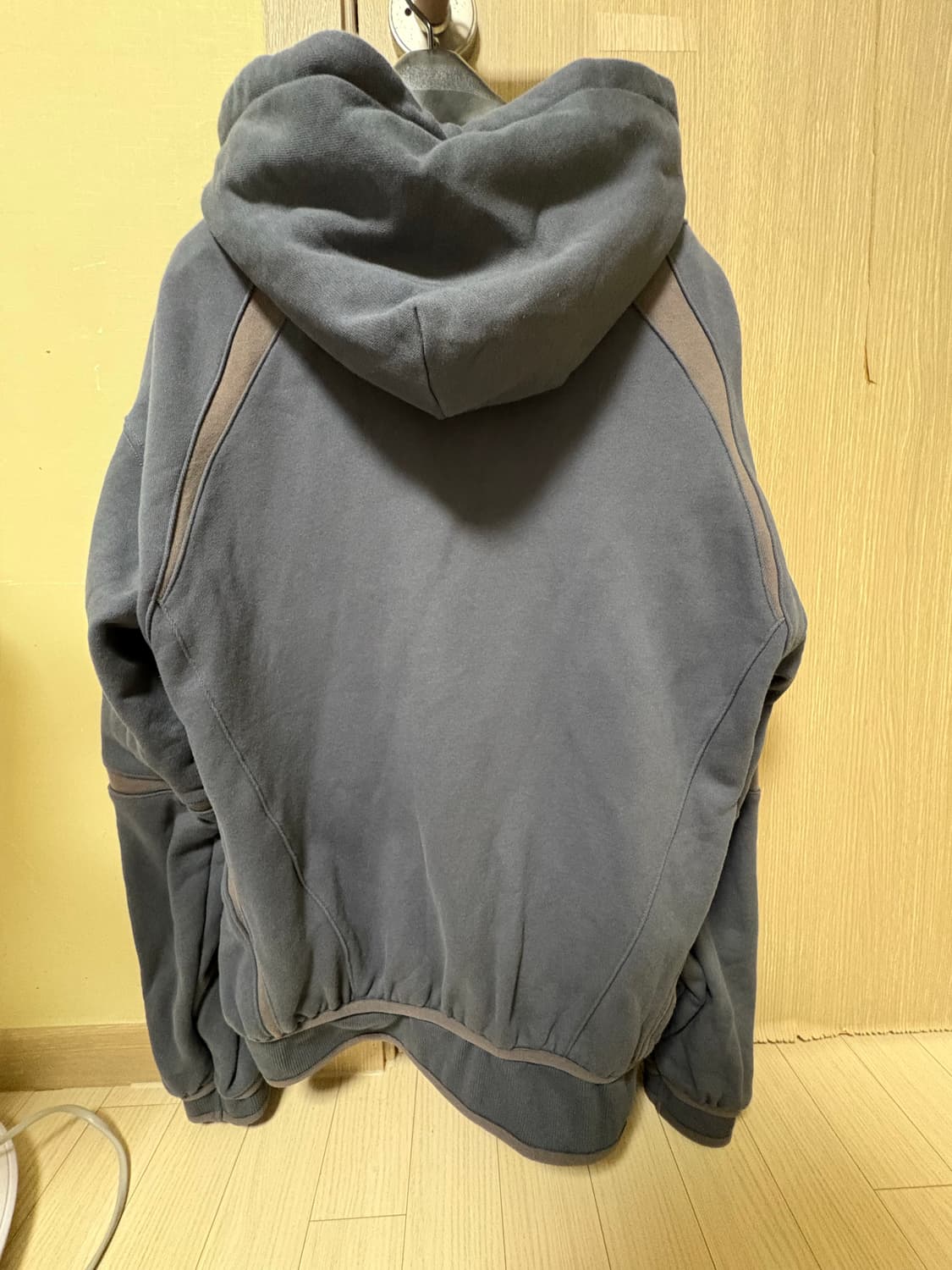 산산기어 오블리크 후드 집업 미드나잇블루 상품이미지3