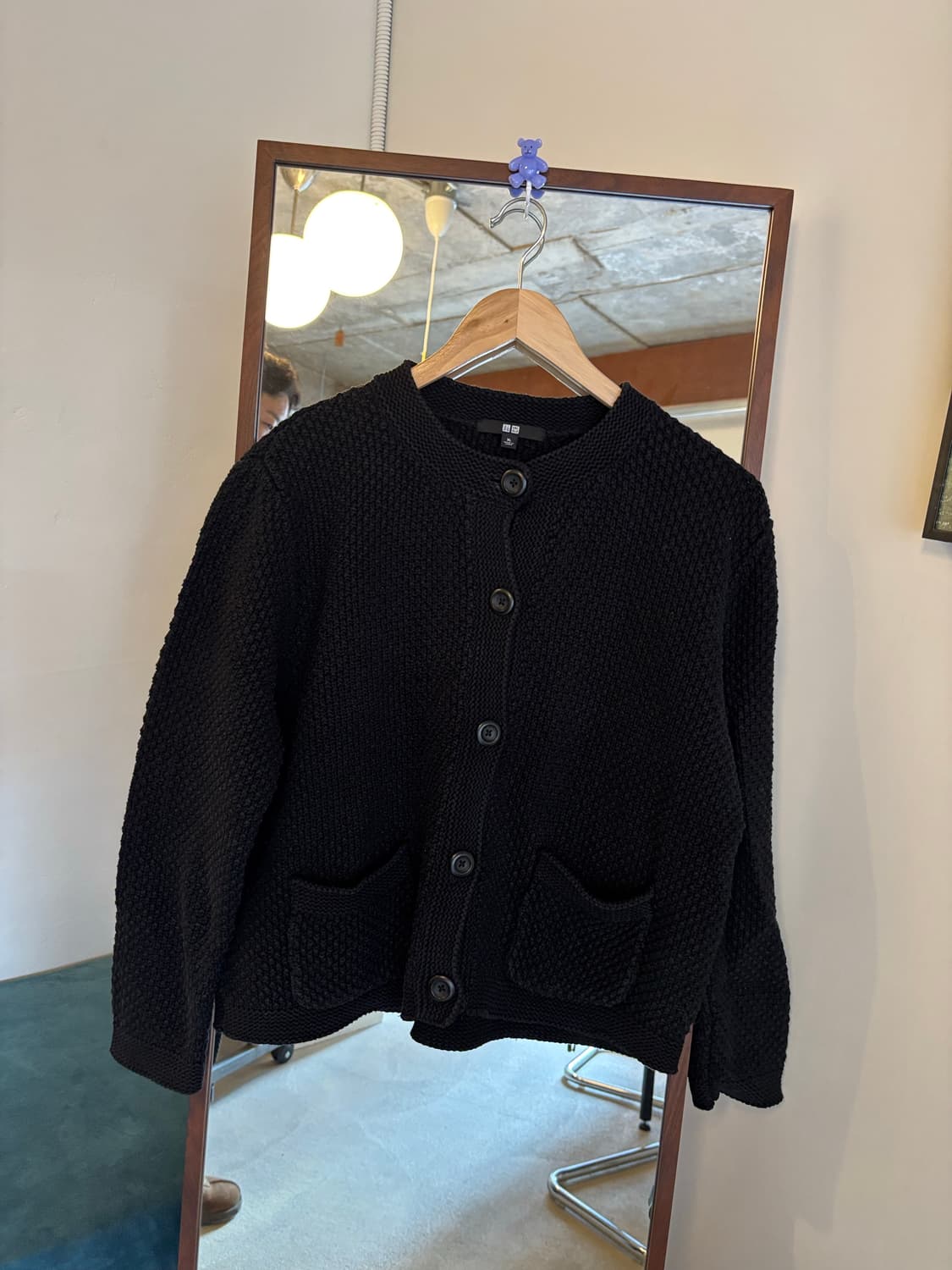 유니클로 블랙 니트 가디건 상품이미지2