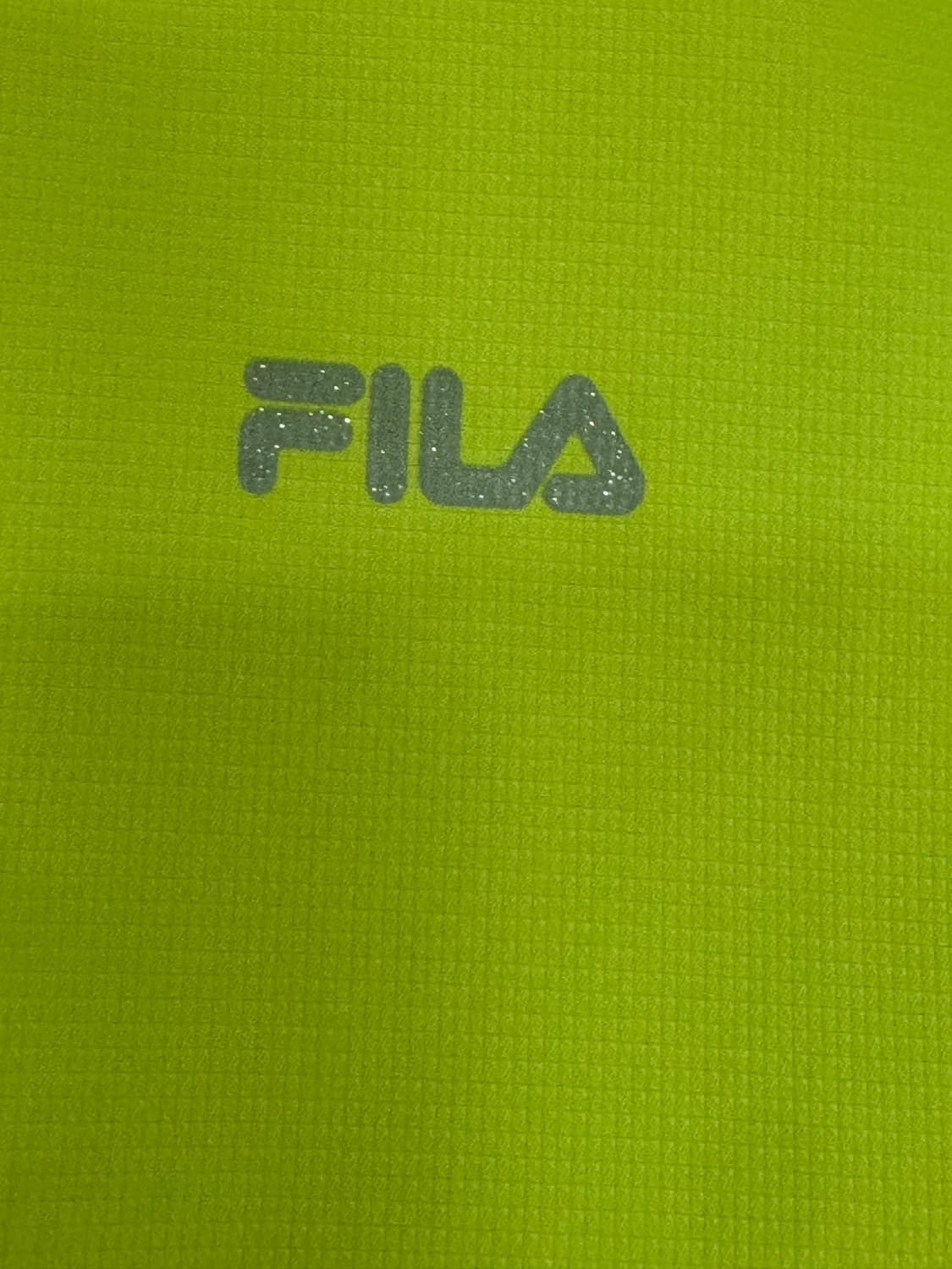 FILA 휠라 네온 라임 후드 집업 반팔 자켓 (라임 옐로우) 상품이미지6