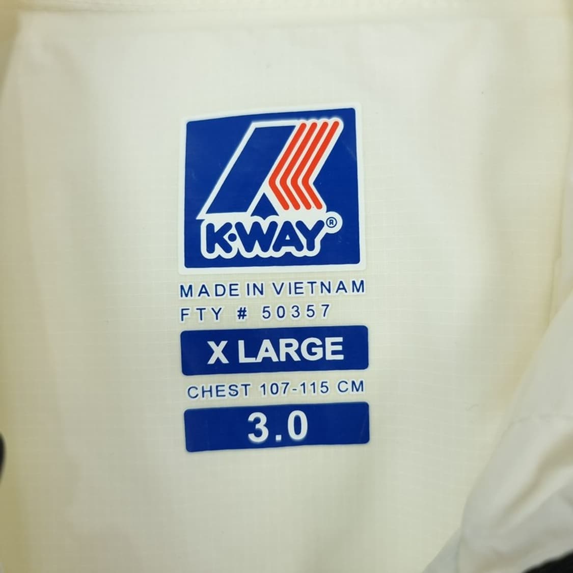 [까웨이] 로고 프린팅 경량 후드 바람막이 자켓 아이보리 M19539 상품이미지9