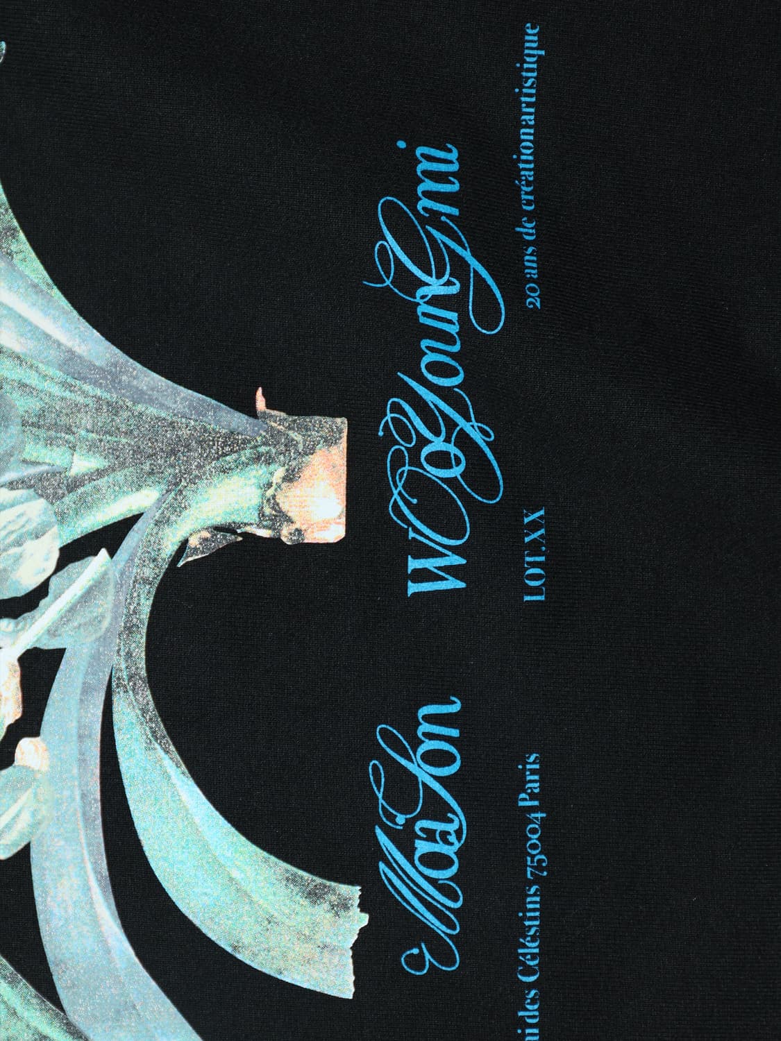 [정품]우영미 플라워 프린팅 블랙 맨투맨 상품이미지5