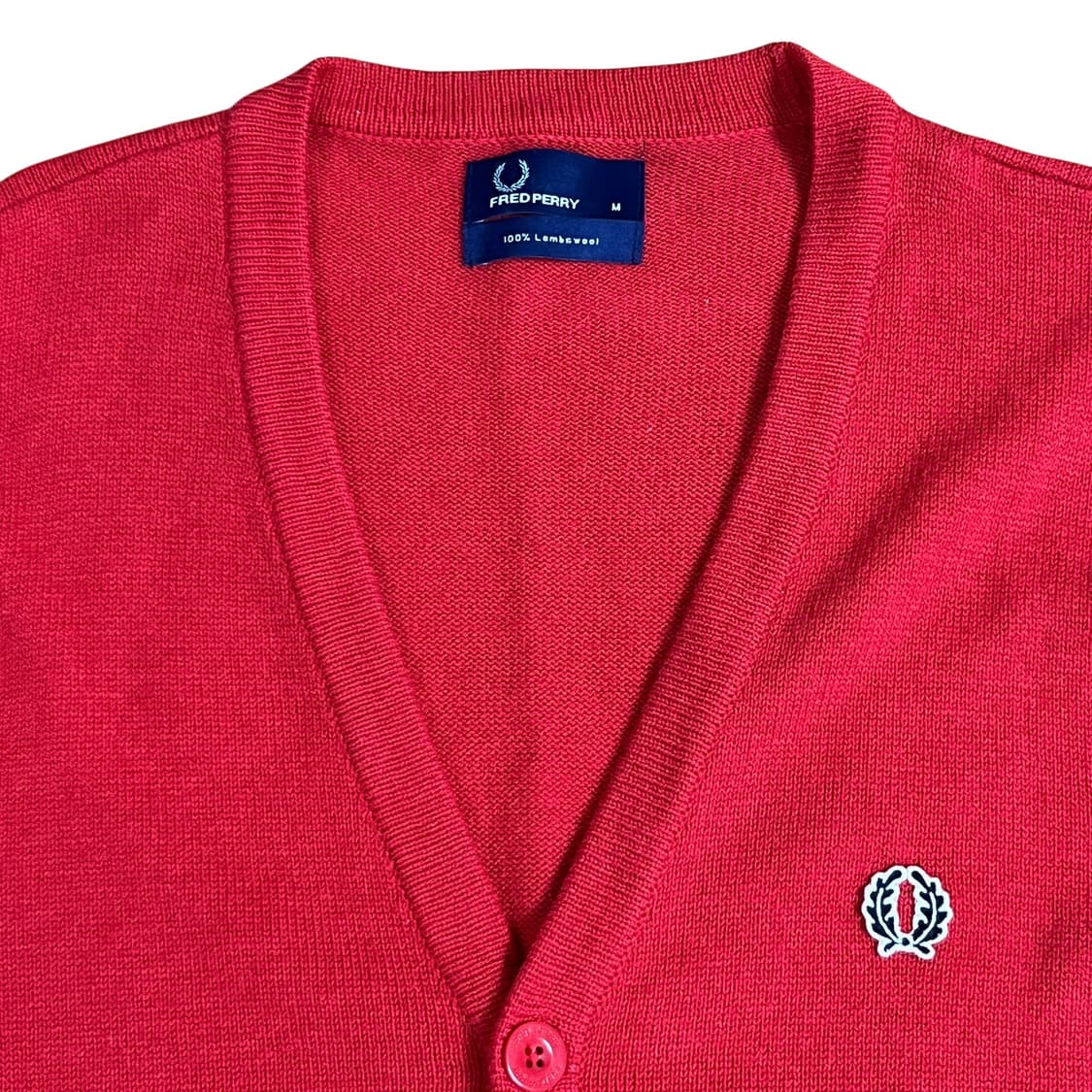 프레드페리 100% 램스울 가디건 M 상품이미지2