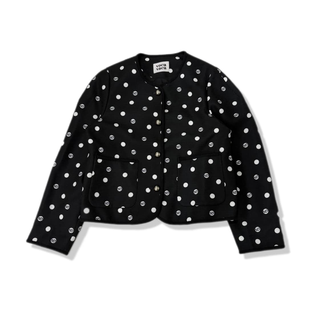 vocavaca dot single round neck jacket 상품이미지1