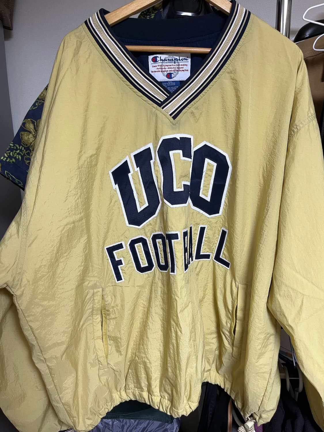빈티지 Champion 챔피언 V넥 바람막이 웜업 2xl xxl 상품이미지1
