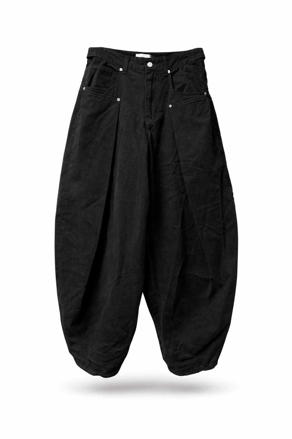 SOFT SUEDE TWILL BALLOON PANTS Black 0 상품이미지5