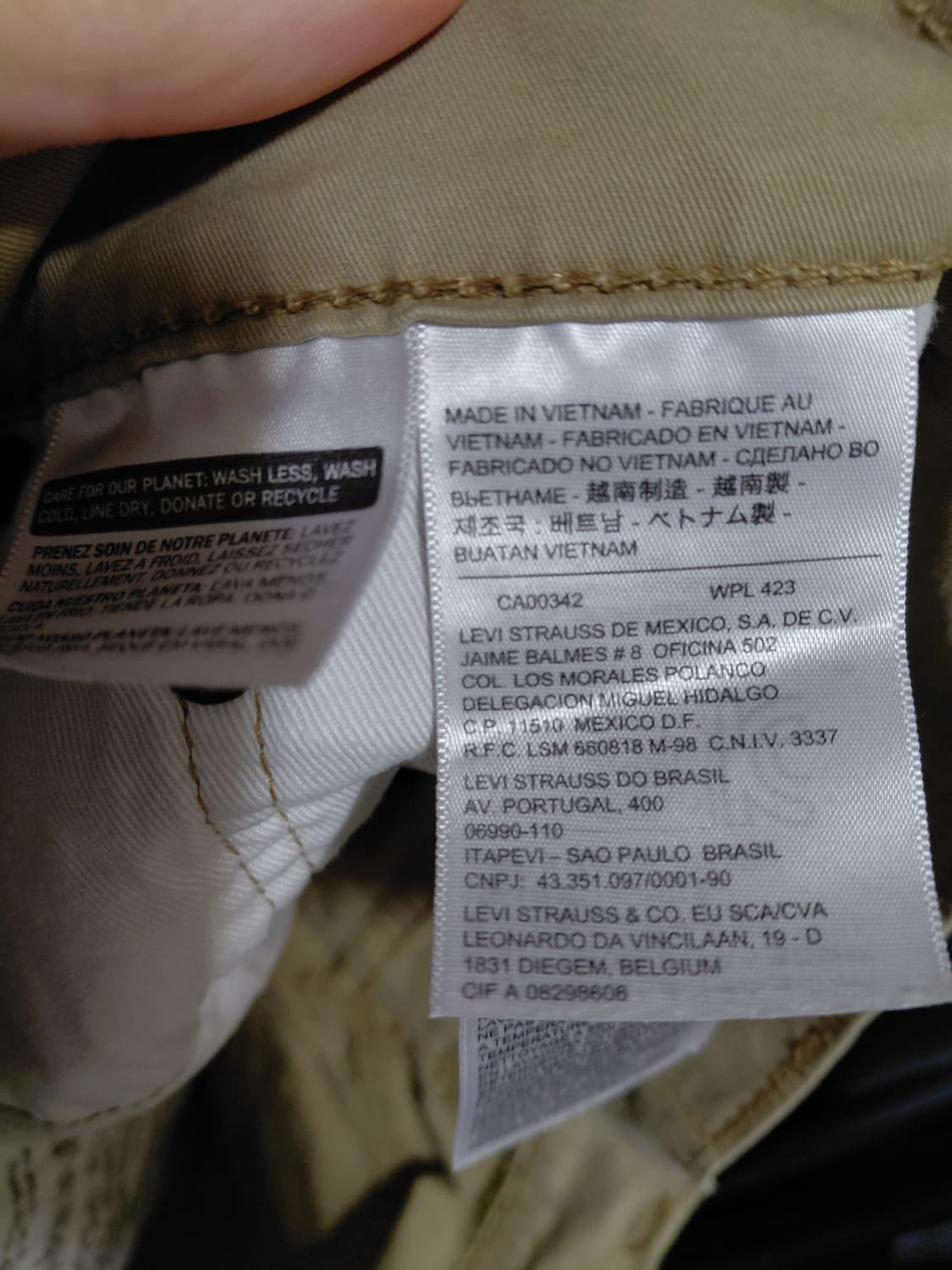 [리바이스505]레귤러핏 화이트탭 치노 면바지 32사이즈  상품이미지4