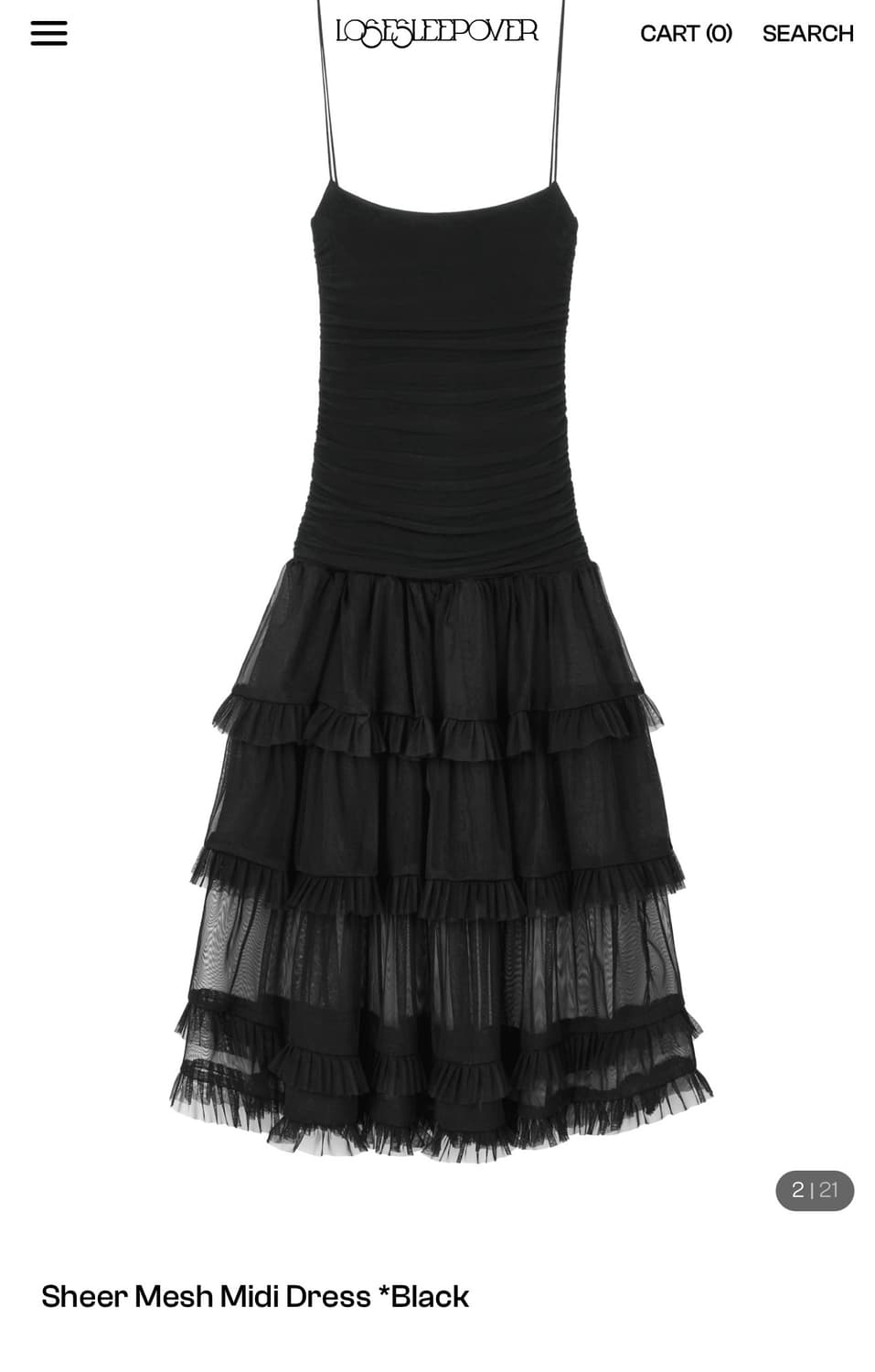 구함) 루즈슬립오버 쉬어 메쉬 드레스 sheer mash dress 상품이미지1