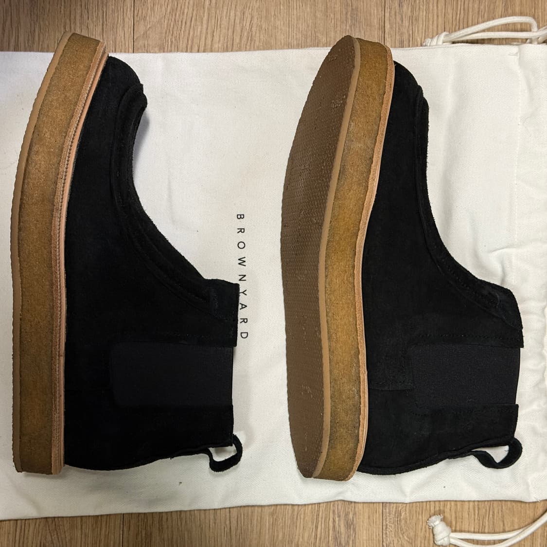 브라운야드 스웨이드 첼시부츠 블랙 41 상품이미지2