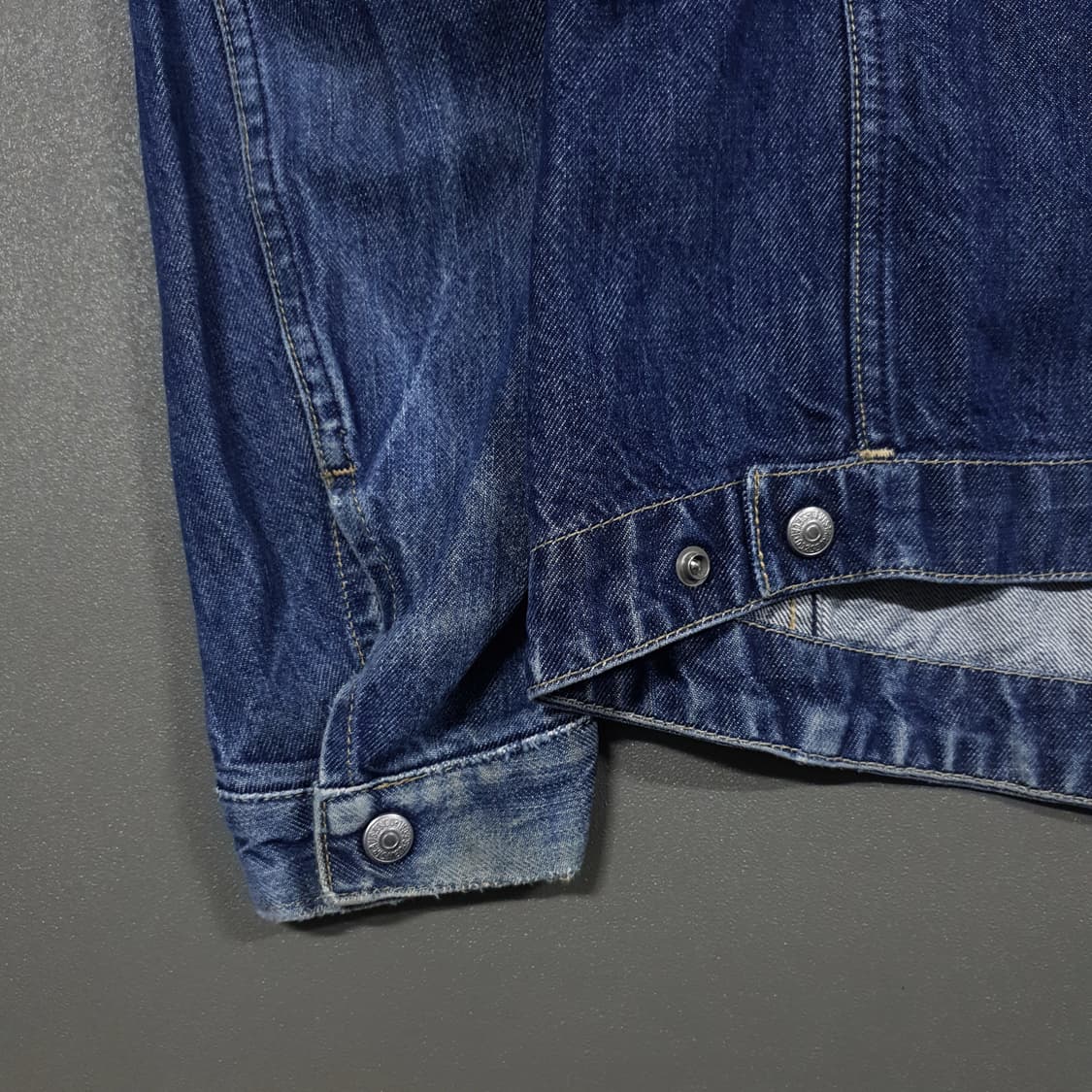 90s 리바이스 LEJ 1세대 엔지니어드 진 데님 트러커 청자켓 M 희귀 상품이미지9