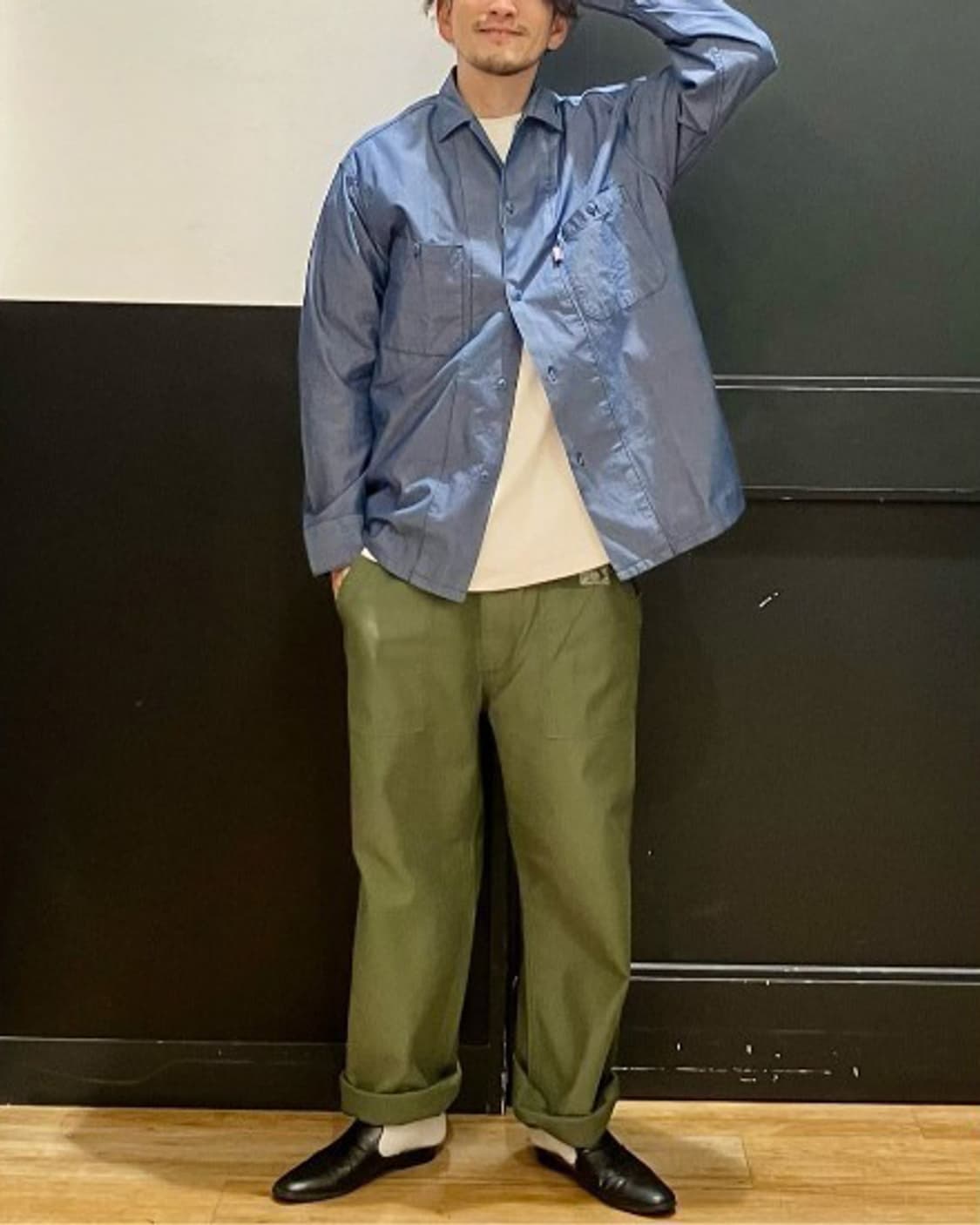 궁호 GUNG HO Work Chambray Shirt 상품이미지3
