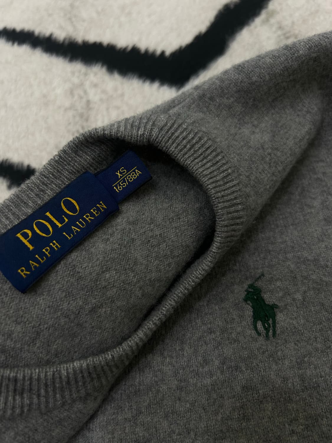[XS]폴로랄프로렌 라운드 모 니트/그레이 상품이미지4