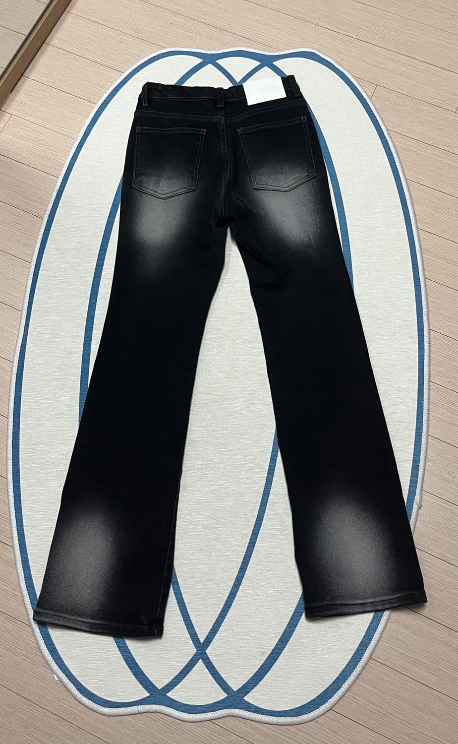 밀리언코르 7163 부츠컷 데님팬츠 블랙 상품이미지3