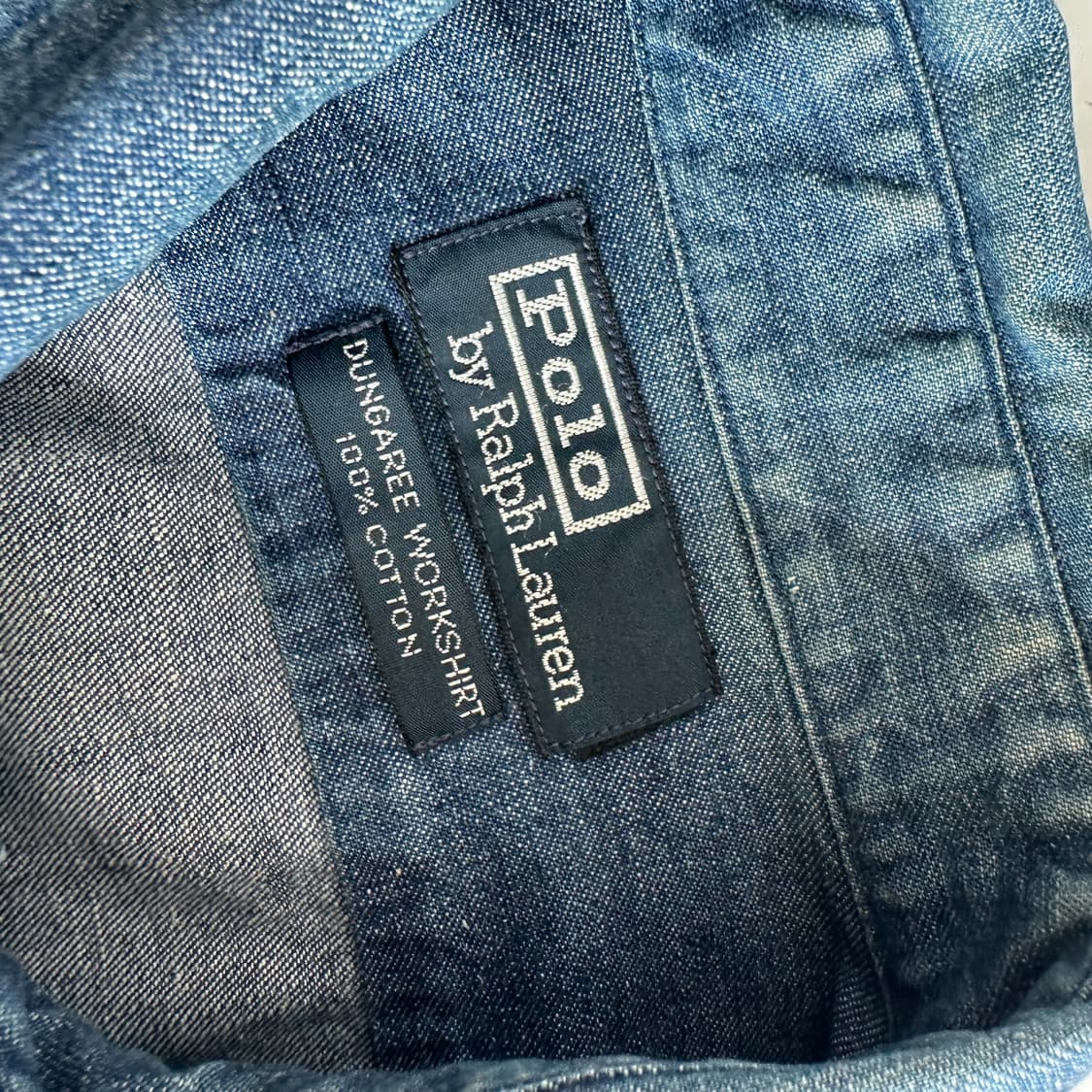 Polo 폴로 랄프로렌90‘s 데님 덩가리 포켓 셔츠 상품이미지4