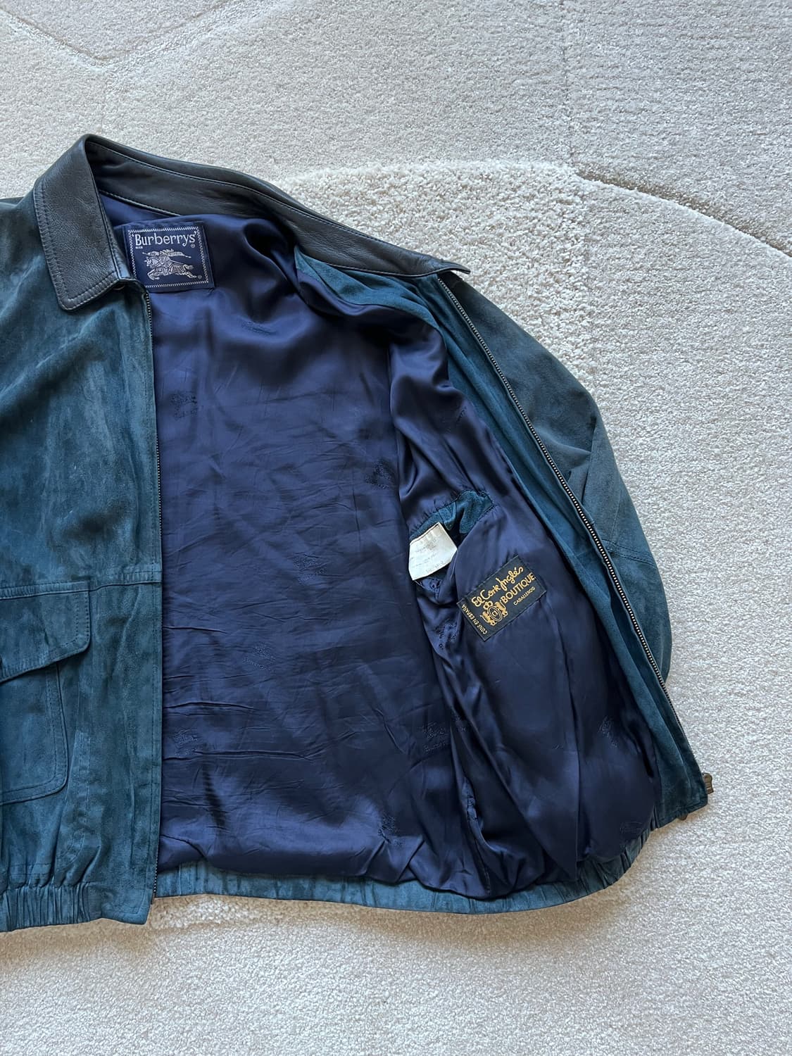 버버리 스웨이드 레더 카라 자켓 (105) 상품이미지7