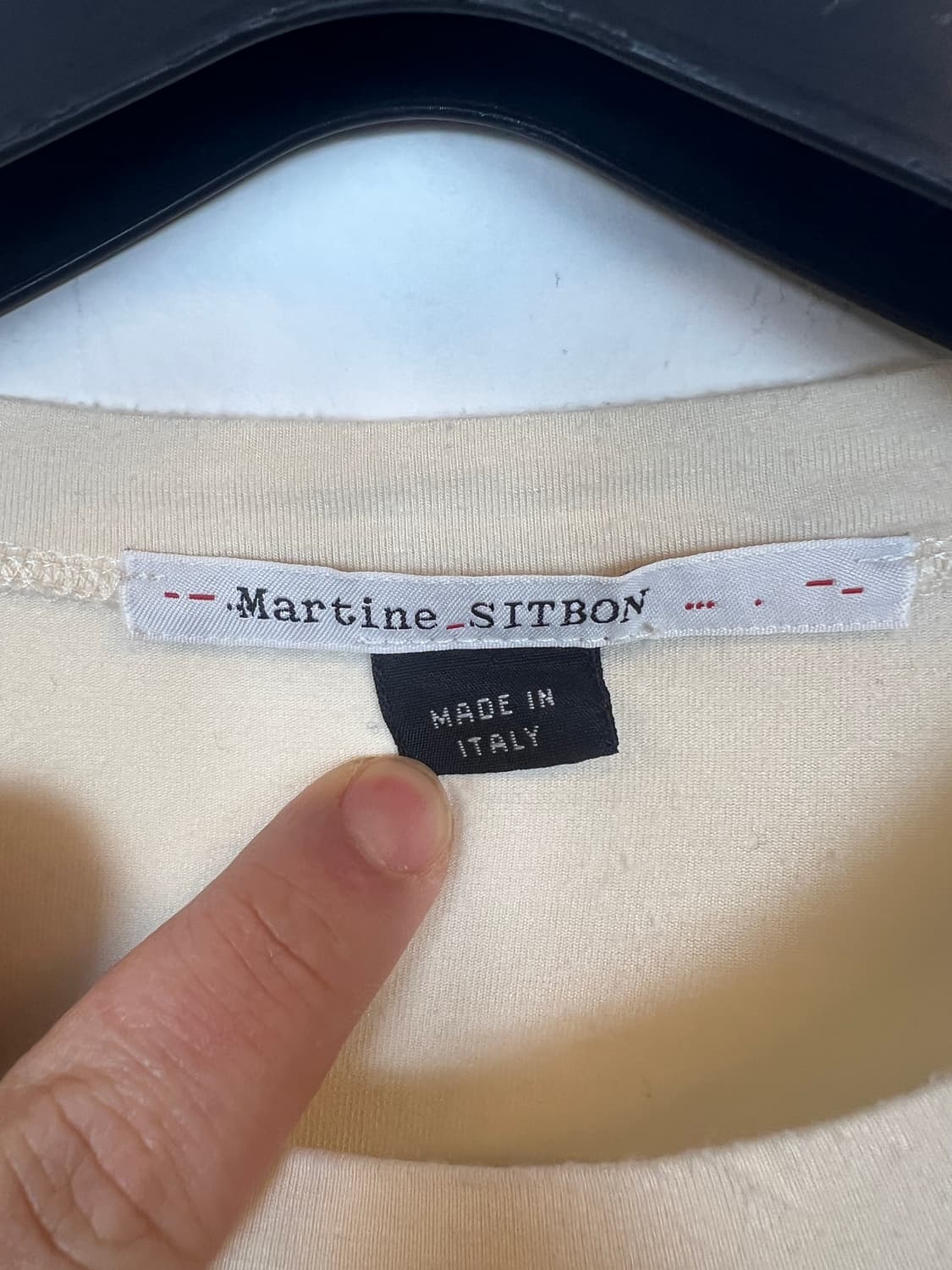T117 MARTINE SITBON 베이지 롱 슬리브 상품이미지3