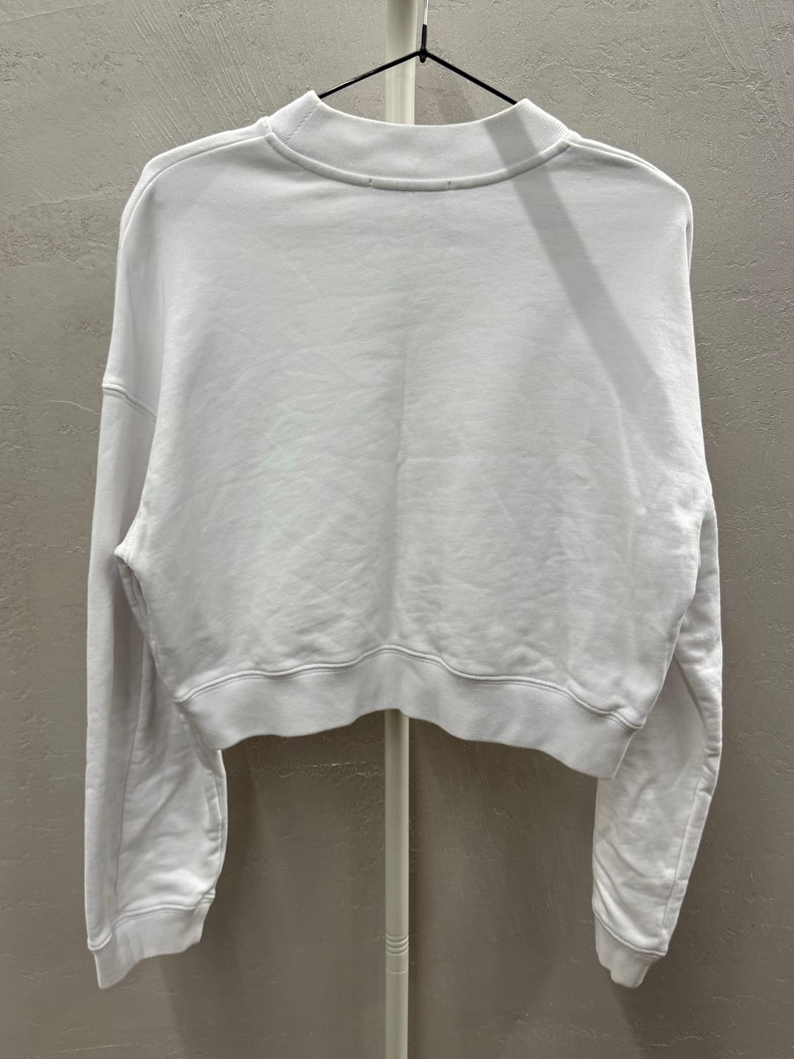 MSGM 화이트 크롭 맨투맨 XS 상품이미지6