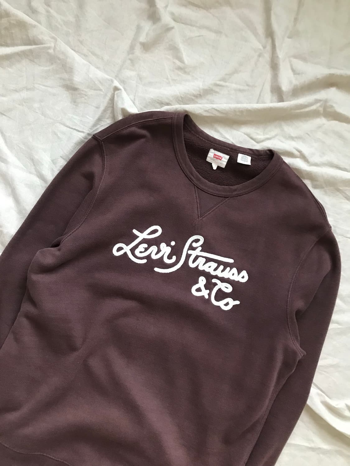 리바이스 자수 로고 브라운 맨투맨 상품이미지4