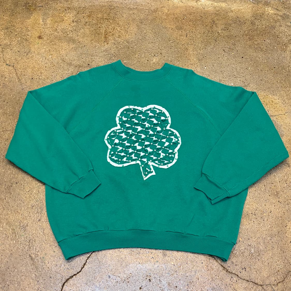 90s Made in USA 미국 빈티지 커스텀 클로버 맨투맨 상품이미지1