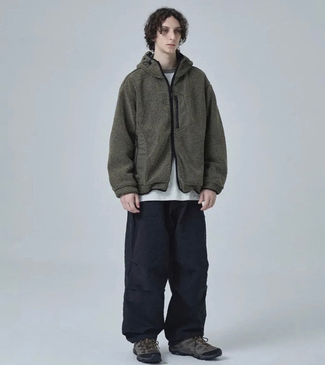 모이프 하이커 후디드 플리스 올리브 3사이즈 상품이미지6