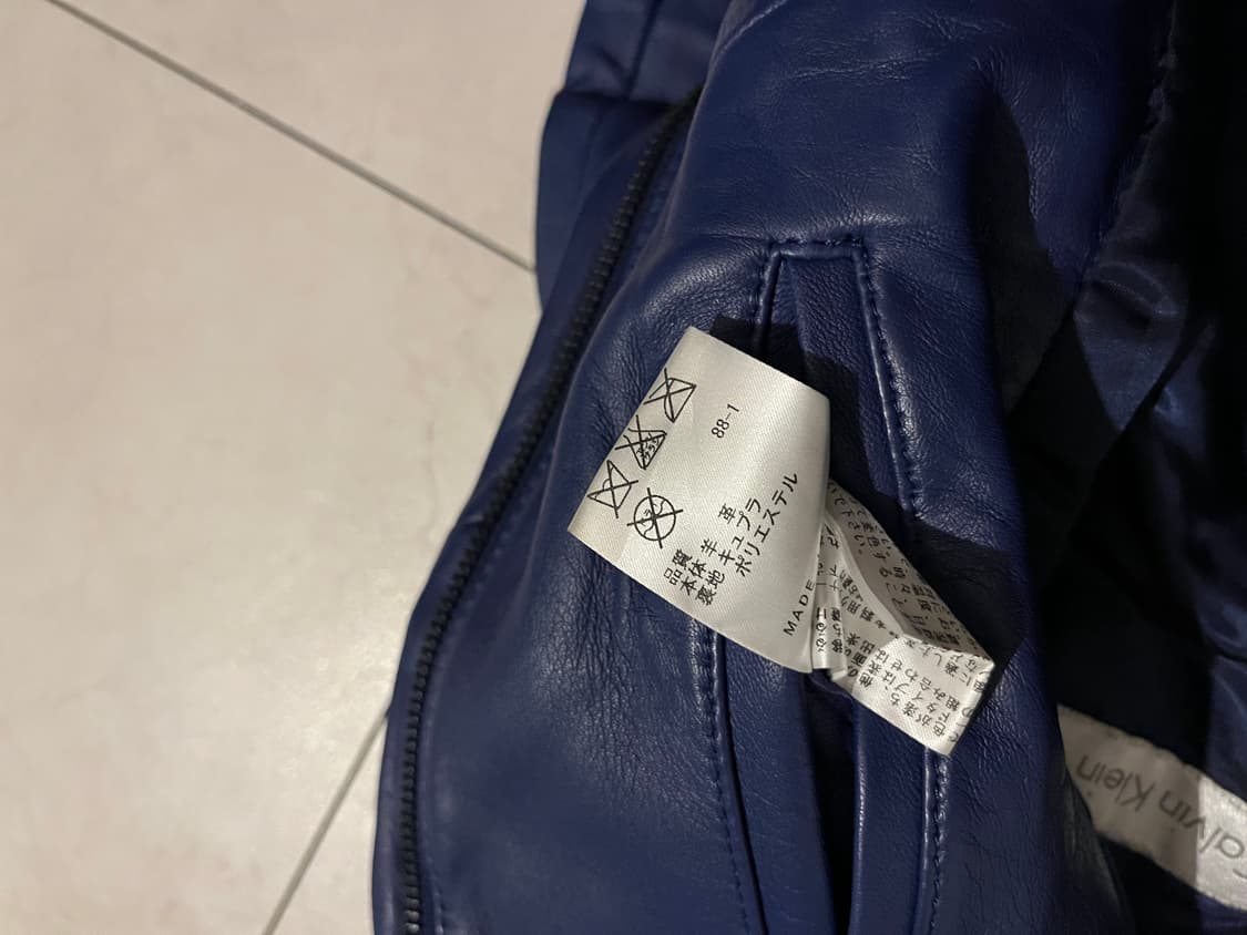 캘빈클라인 블루 램 레더 더블 라이더 자켓 상품이미지6