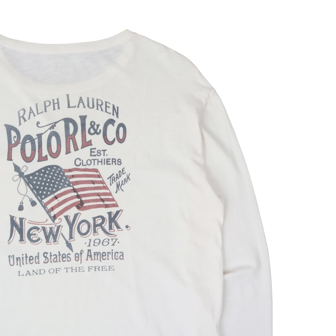 폴로 랄프로렌 usa 뉴욕 화이트 롱슬리브 상품이미지2