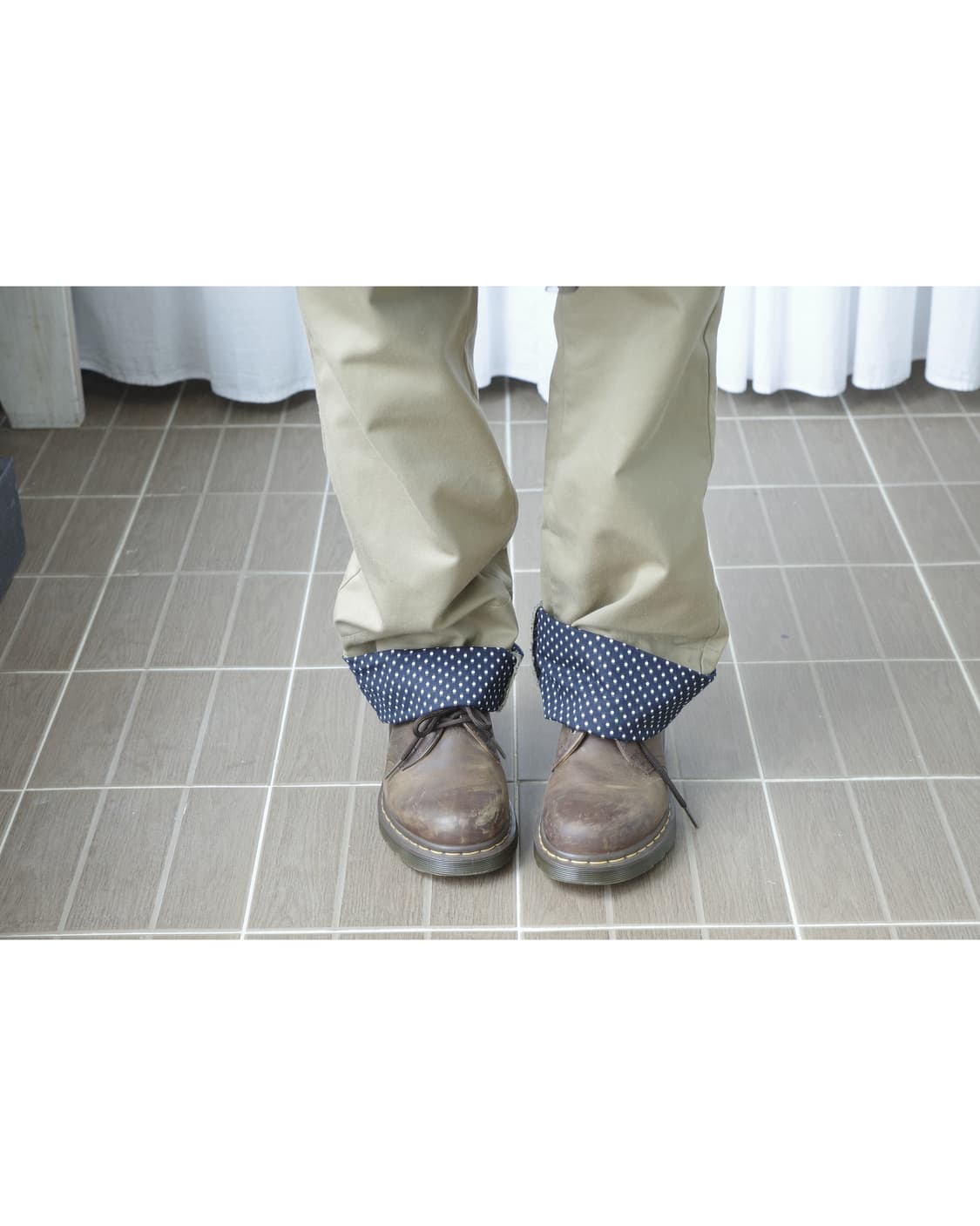 TK mixpiece beige dot pants 상품이미지4