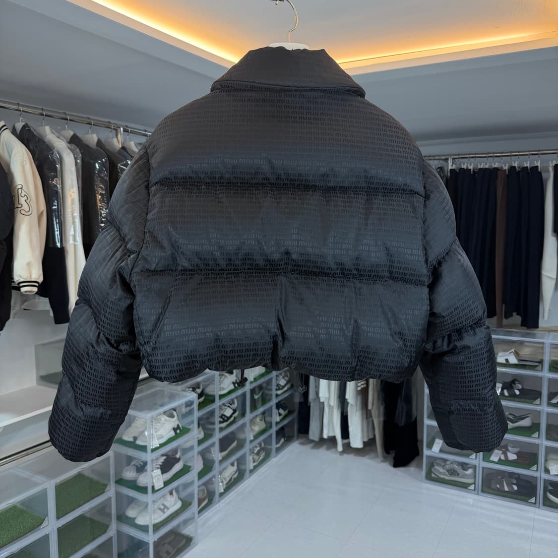 [리오브] 미우미우 나일론 크롭 다운 자켓 패딩 상품이미지2