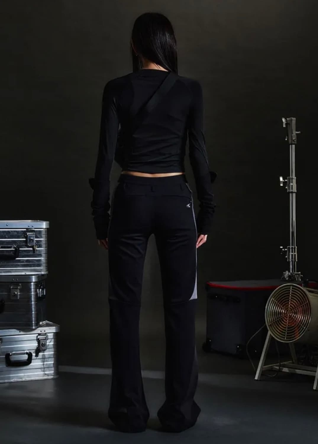 D.ok W00 Diagonal Jersey Pants (BK) 상품이미지5