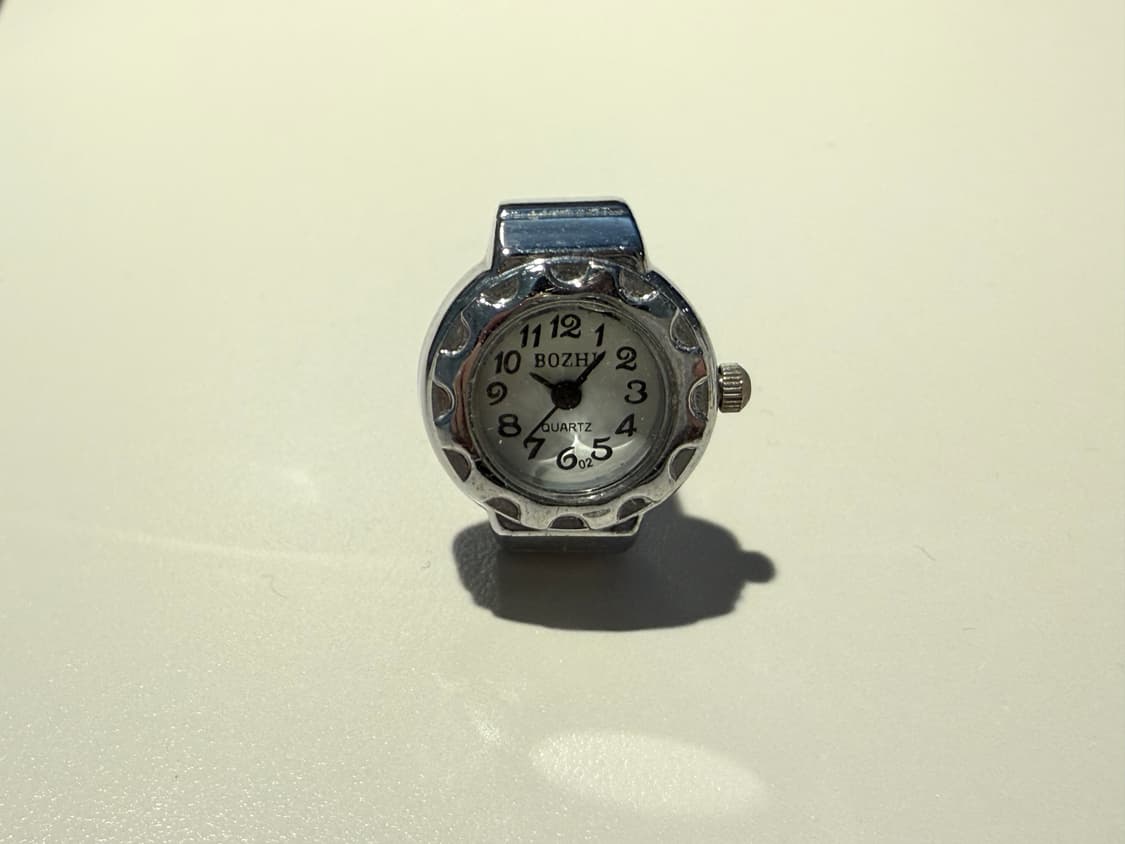 빈티지 실버 쿼츠 시계반지 상품이미지2