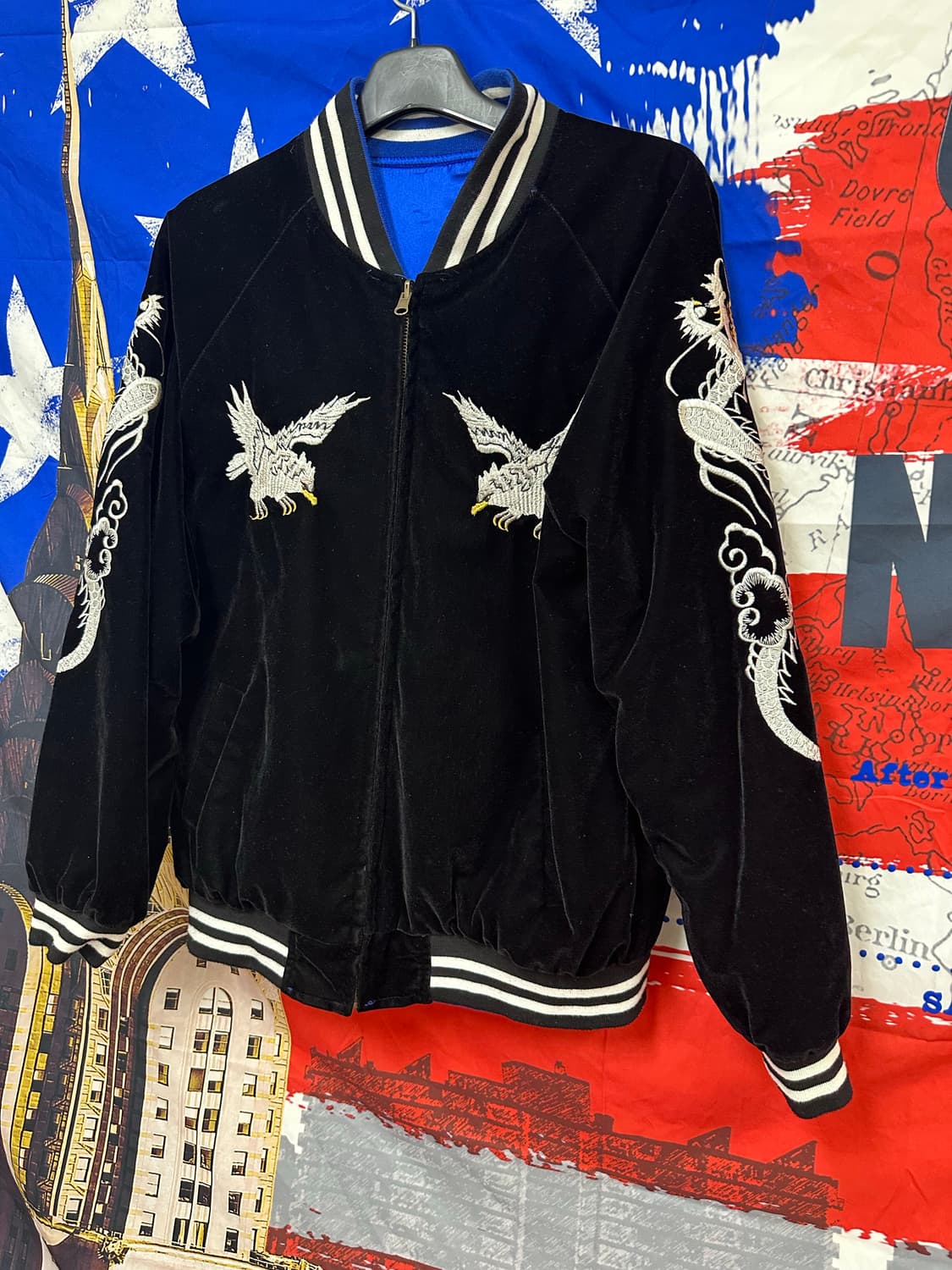 빈티지 레어커스텀 오버핏 워싱 데미지청자켓2XL 상품이미지3