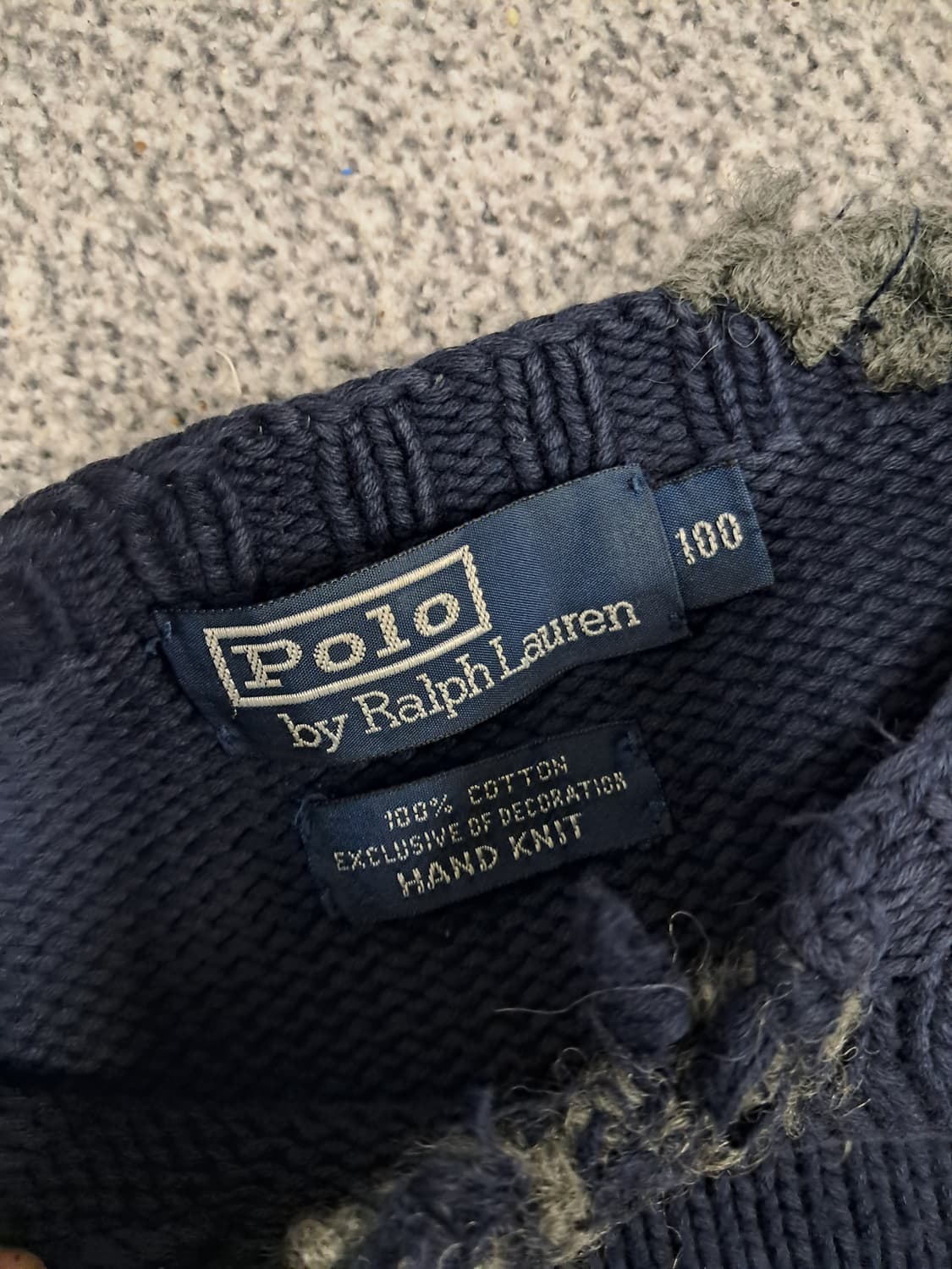 폴로랄프로렌90s베어니트 상품이미지3