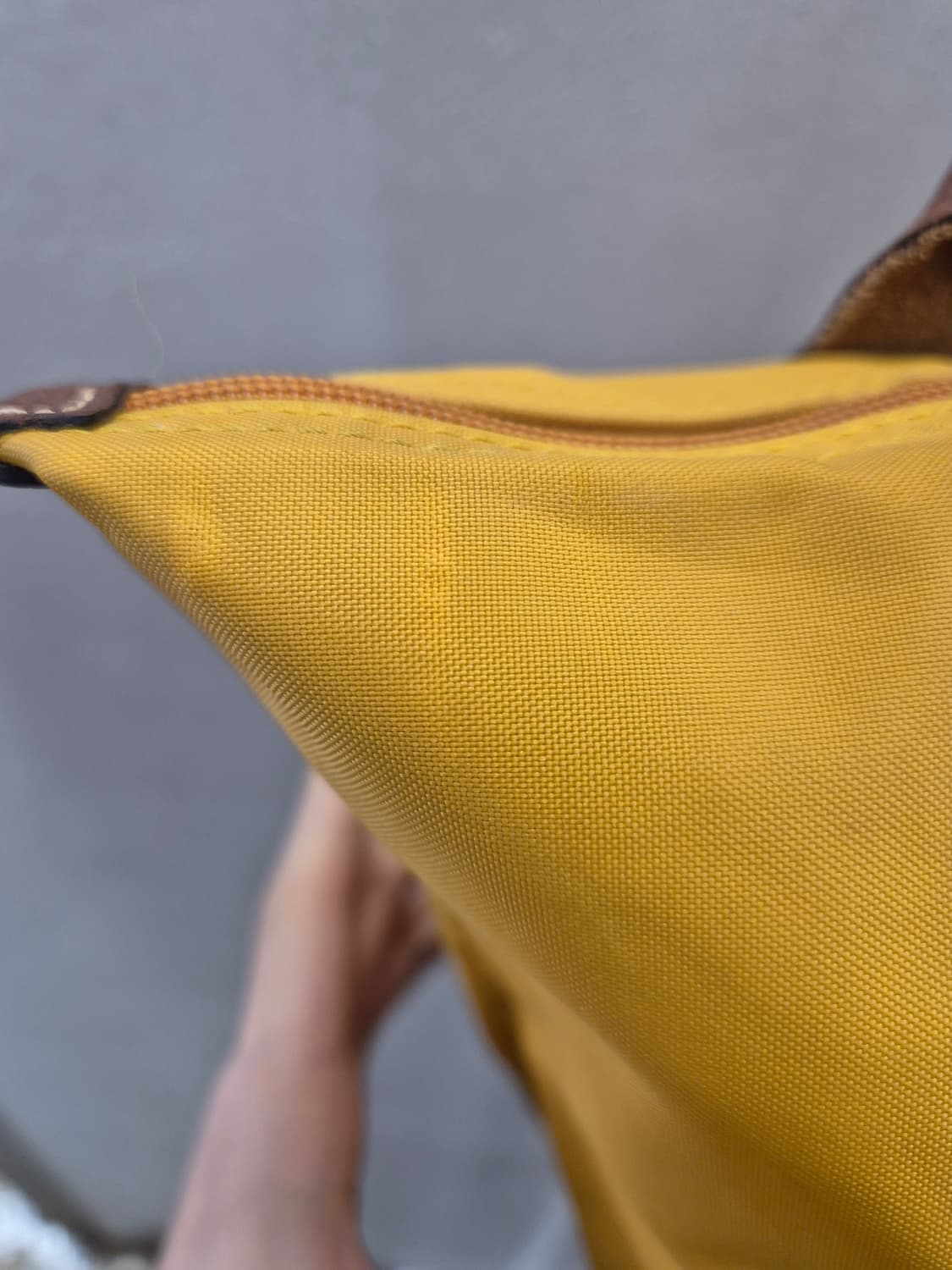 롱샴 르 플리아쥬 토트백 머스타드 상품이미지4