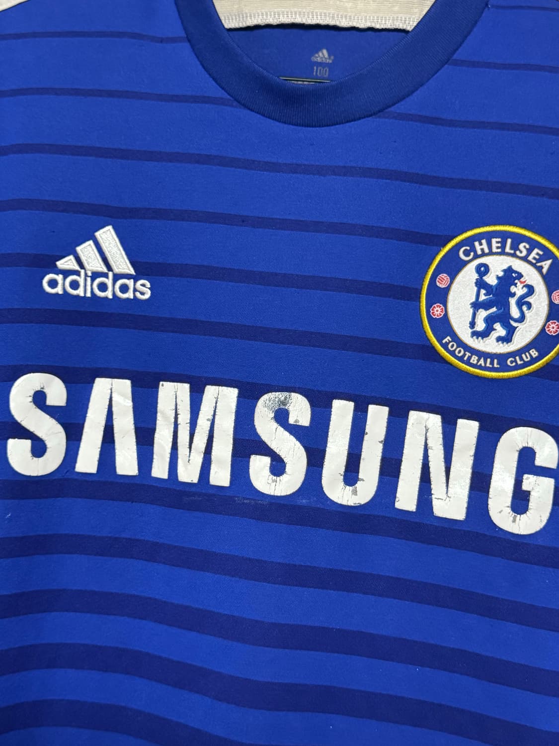 100 아디다스 첼시 홈 14-15 노마킹 유니폼 반팔 상품이미지3