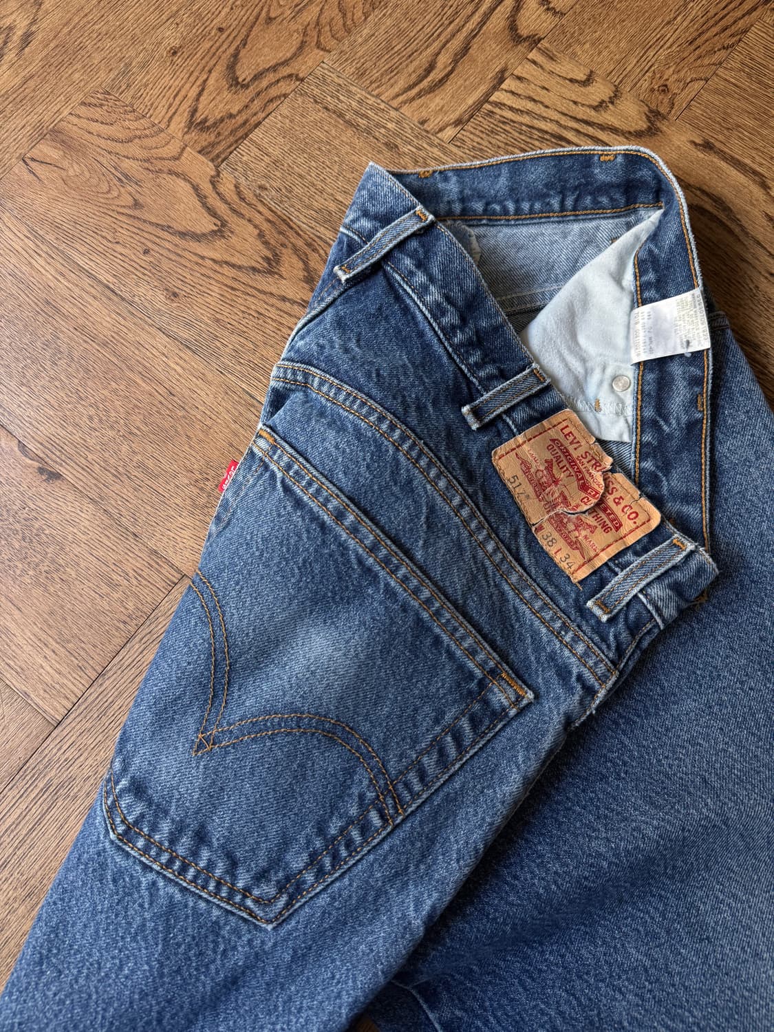 [38]00's 리바이스 517 멕시코제 플레어 데님 팬츠 F46 상품이미지4