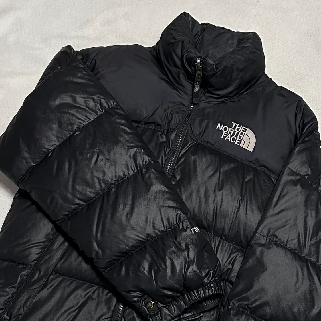 XS 노스페이스 눕시 700 구스다운 블랙 패딩 상품이미지1