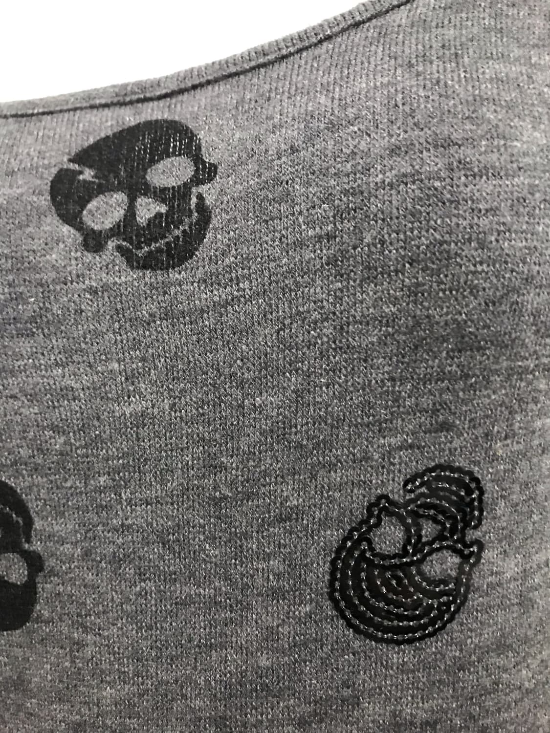 빈티지 cecil mcbee 세실맥비 해골 니트 롱슬리브 탑 상품이미지4