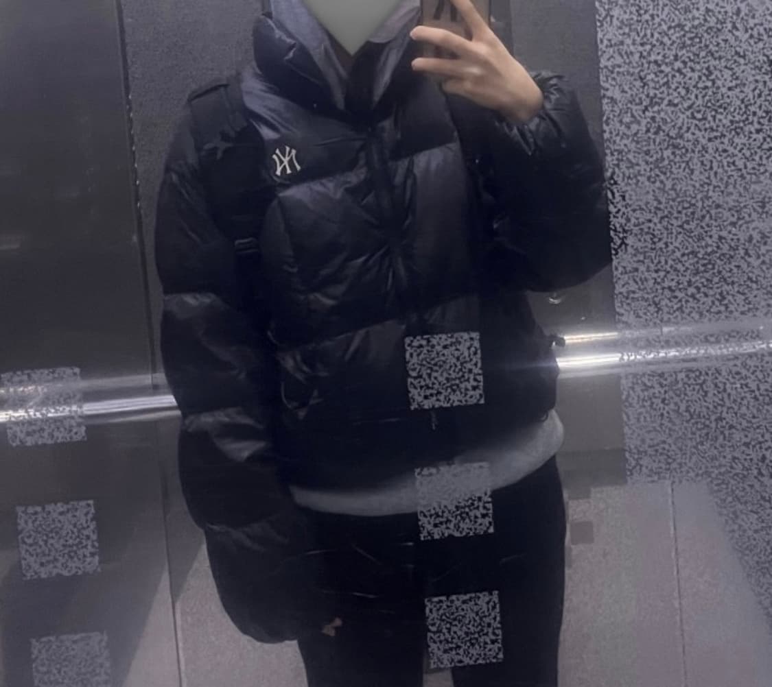 [에이티즈 산,키스오프라이프 쥴리,투어스 신유 착용] mlb 커브숏패딩 상품이미지5