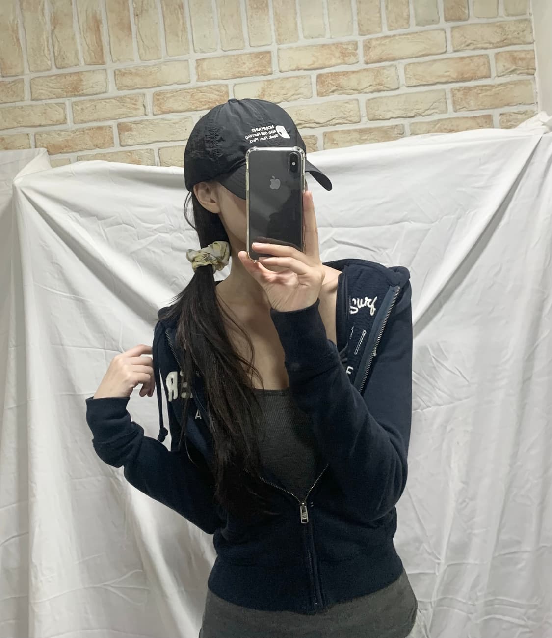 홀리스터 후드집업,네이비,XS 상품이미지2